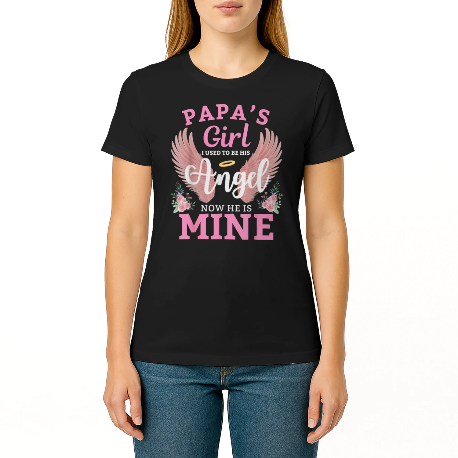 Papas Girl I Used To Be His Angel Now He Is Mine Memorial