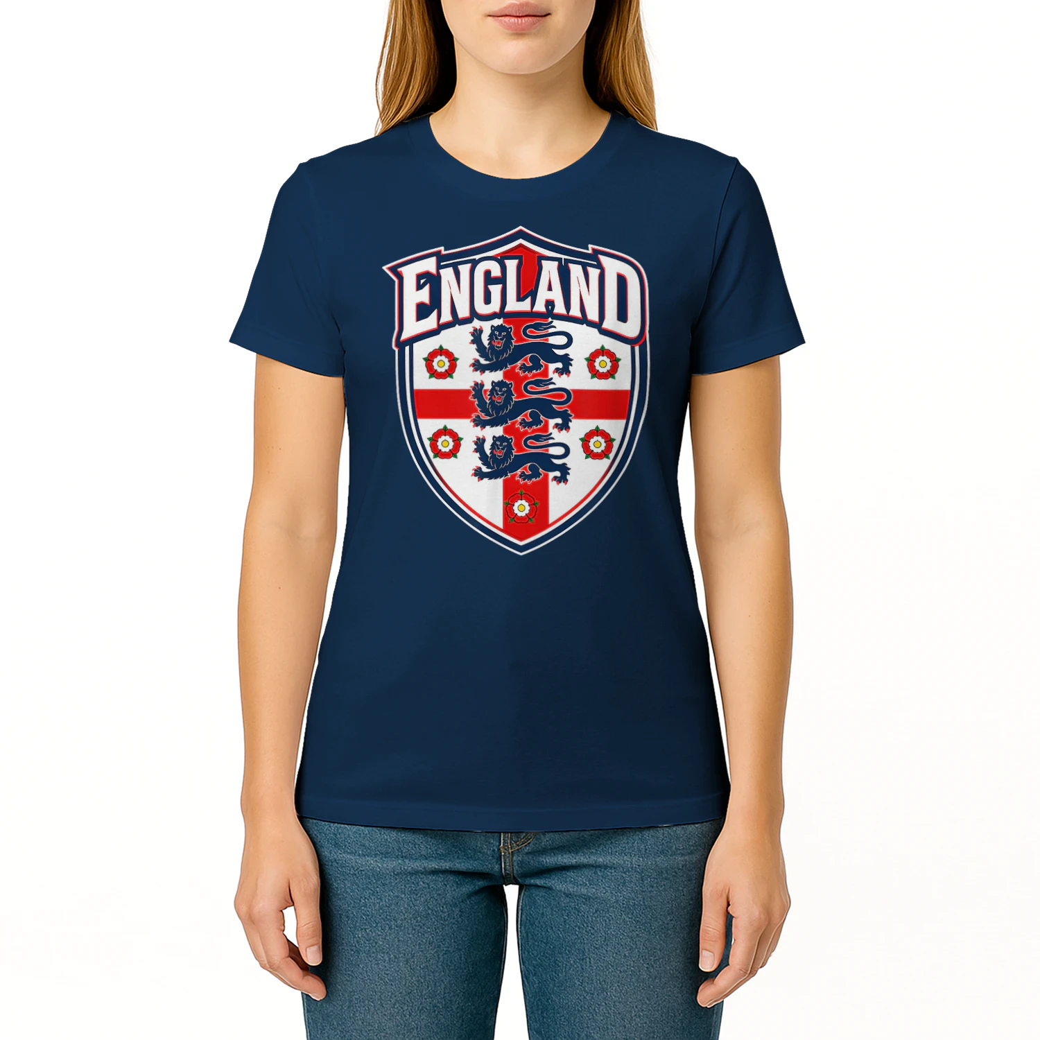 England Flag Vintage T-Shirts for Men Women Kids