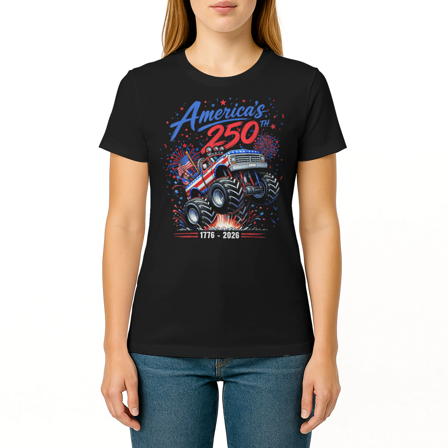 America's 250th 1776 2026 Monster Truck 4th of July