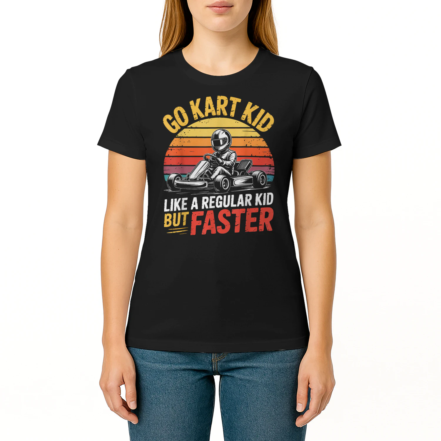 Go Kart Kid Racer Child Racing Driver