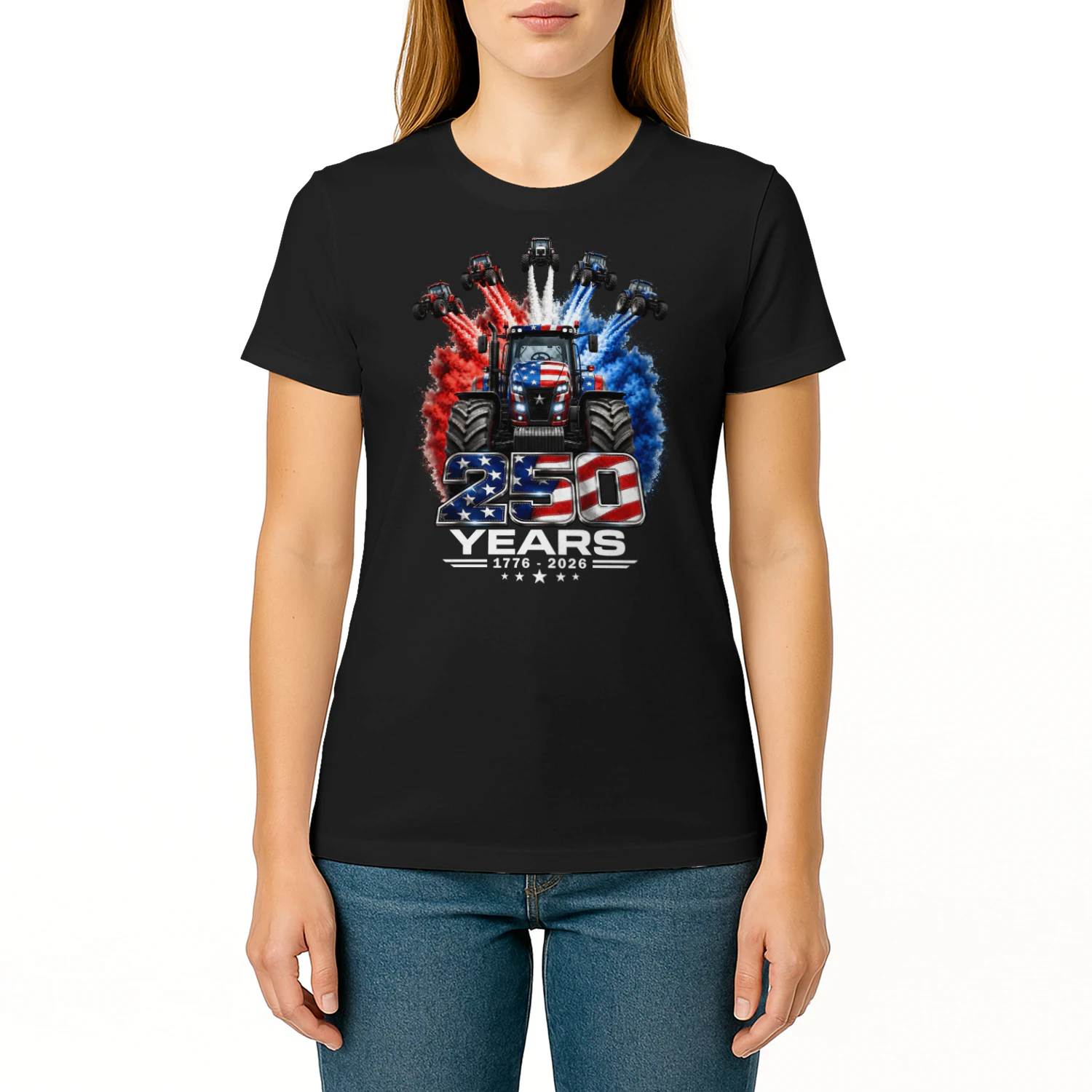 Tractor 250 Years US 1776 - 2026 Color