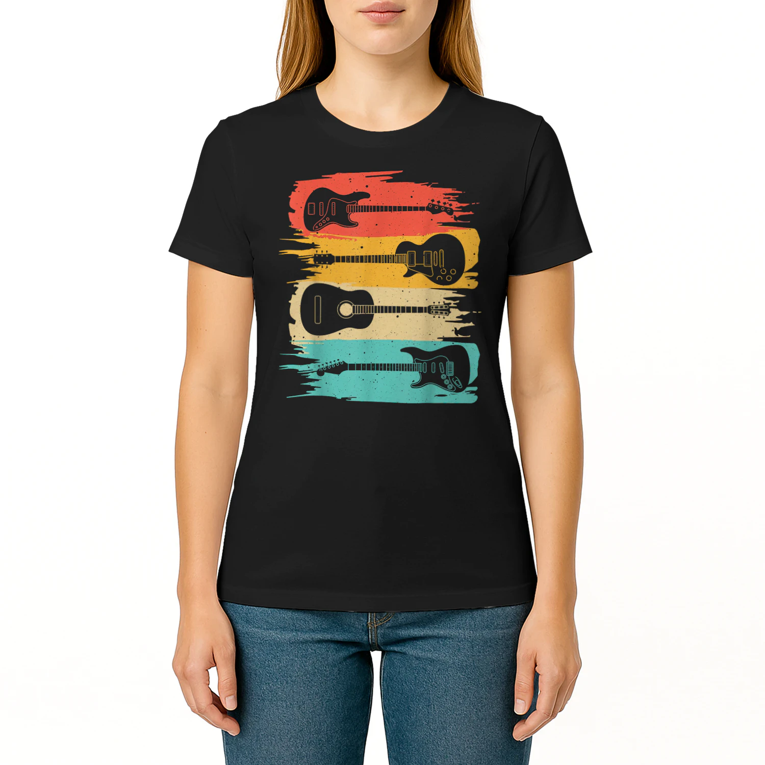 Vintage Guitar Gift for Men Women Music Band Guitarist Stuff