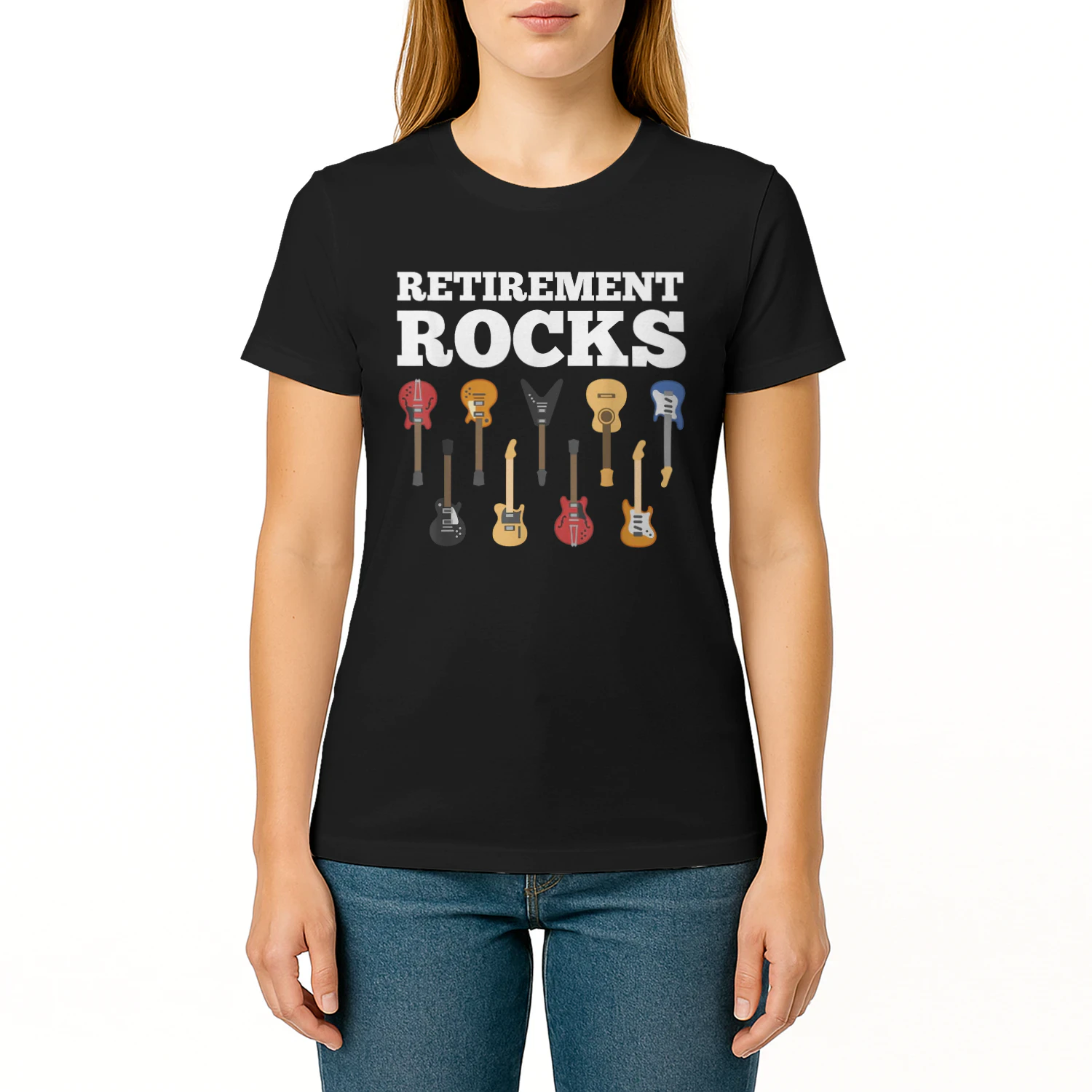 Retirement Rocks Guitar Player Funny Guitarist Humor Outfit