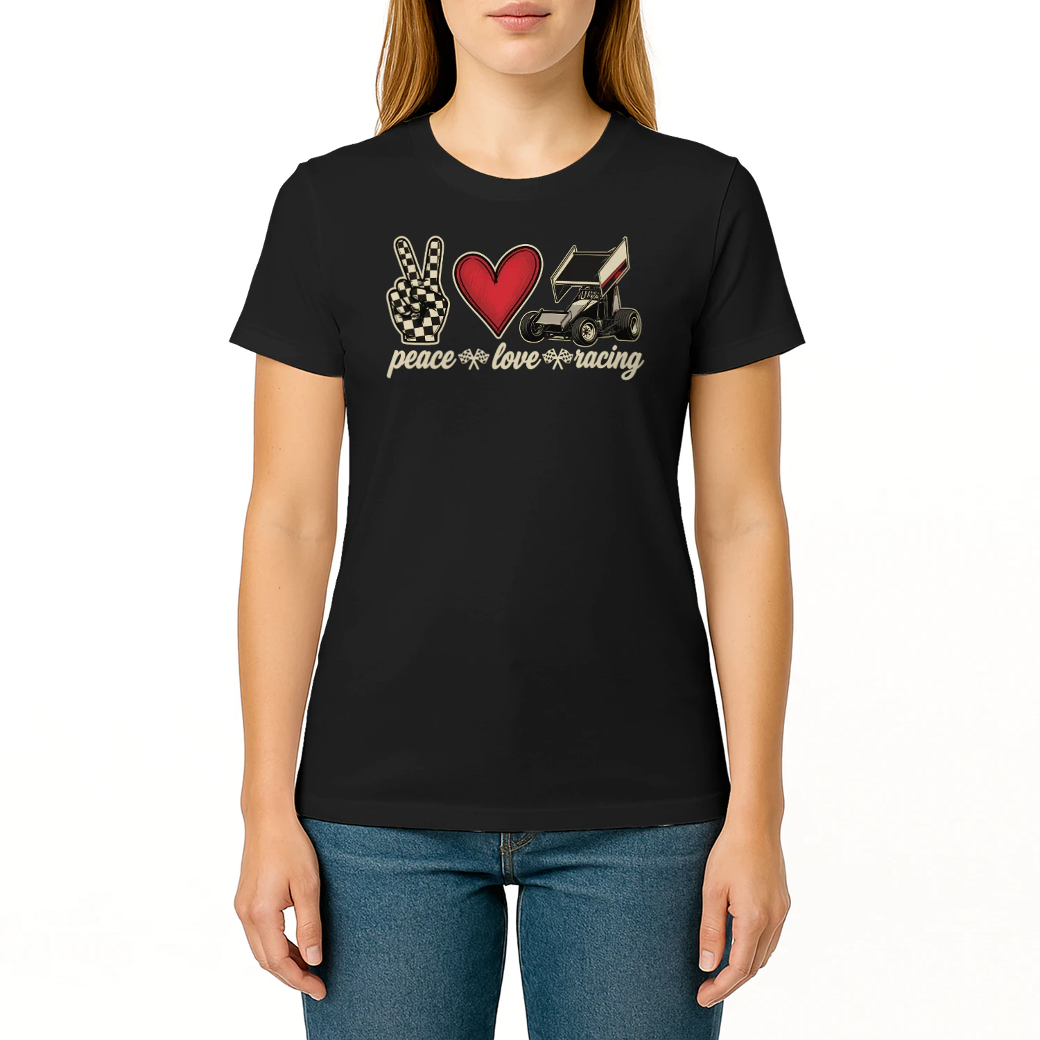 Dirt Track Racing Race Sprint Car Girlfriend Girl Grandma