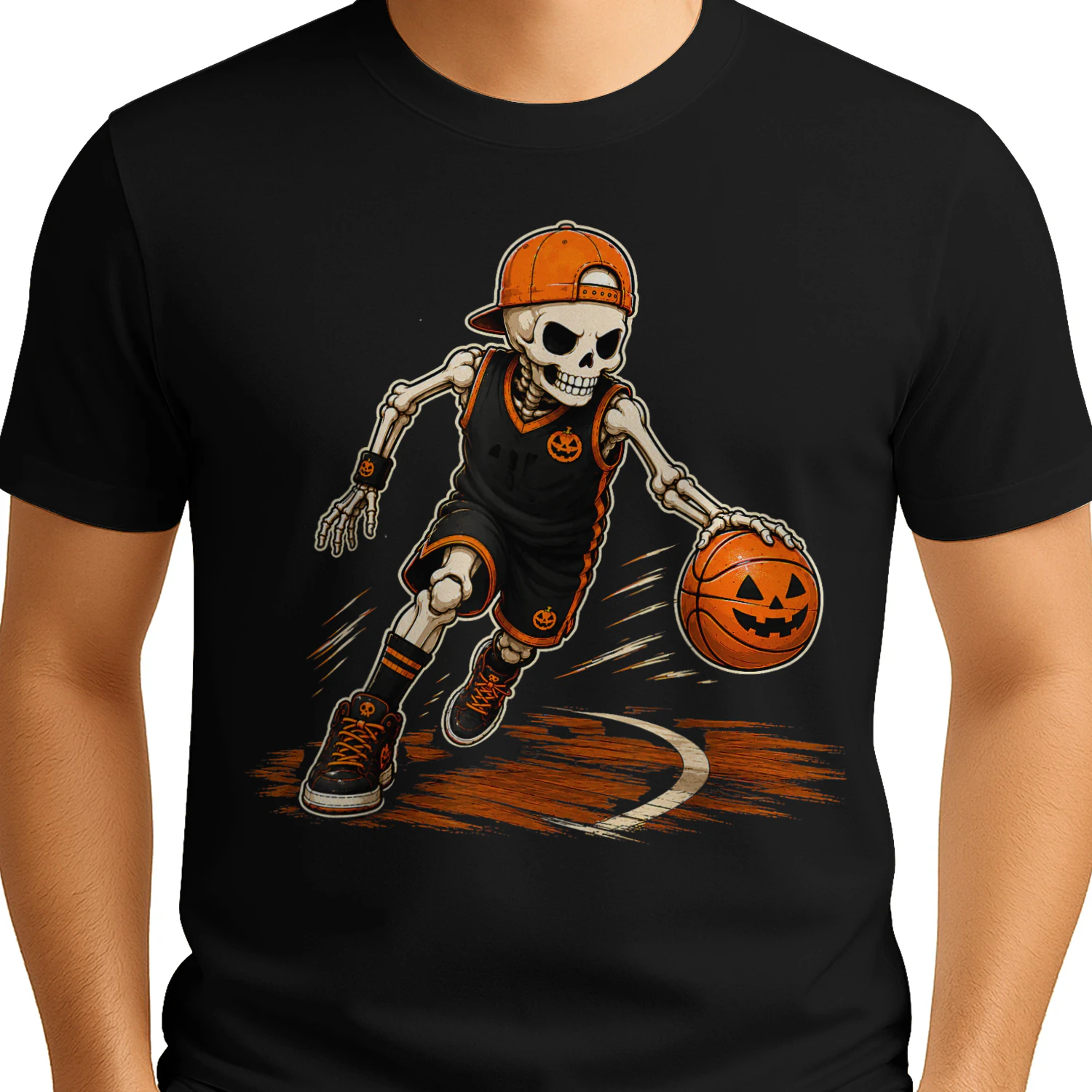 Halloween Skeleton Basketball Player Costume