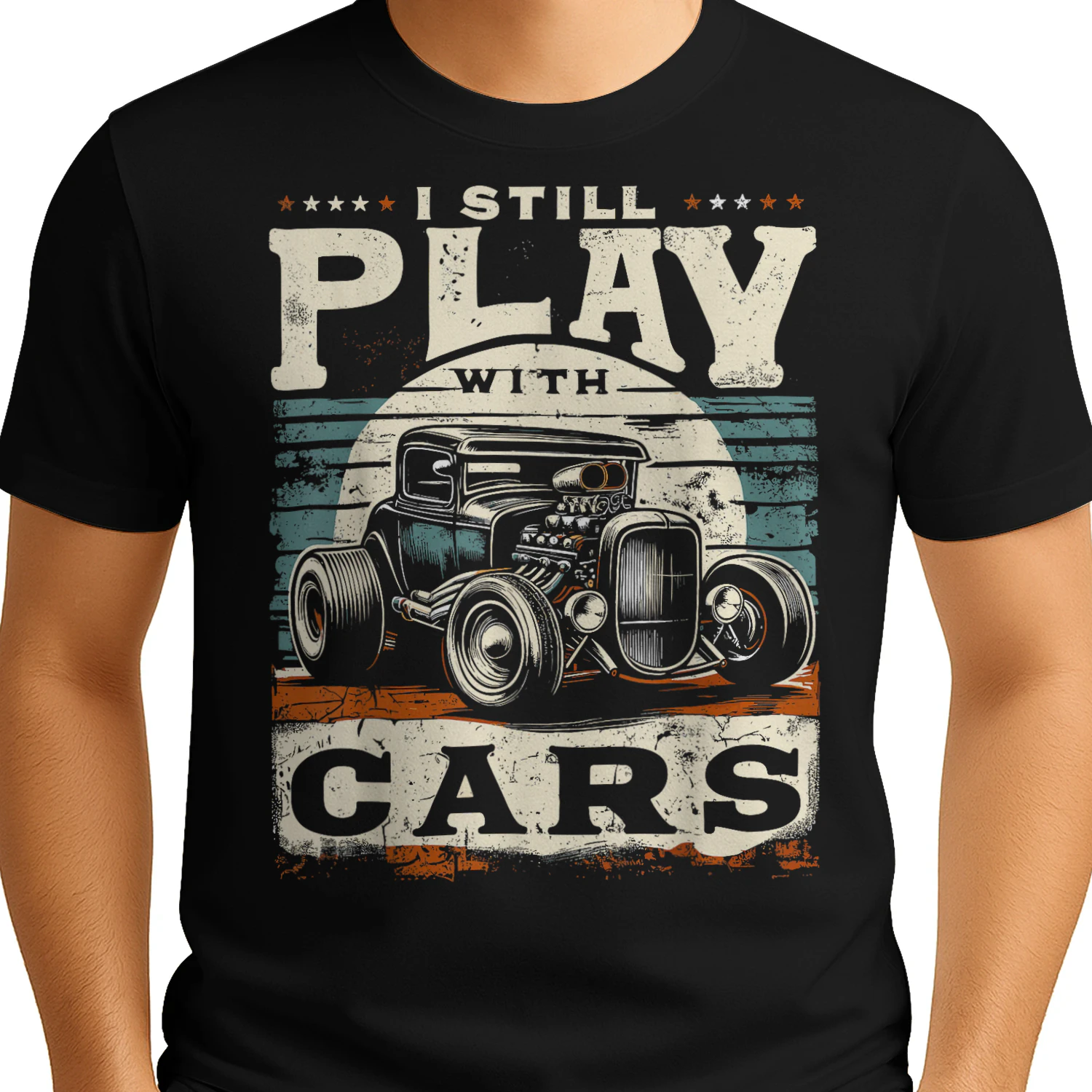 Hot Rod Mechanic I Still Play with Cars Vintage Rat Rod