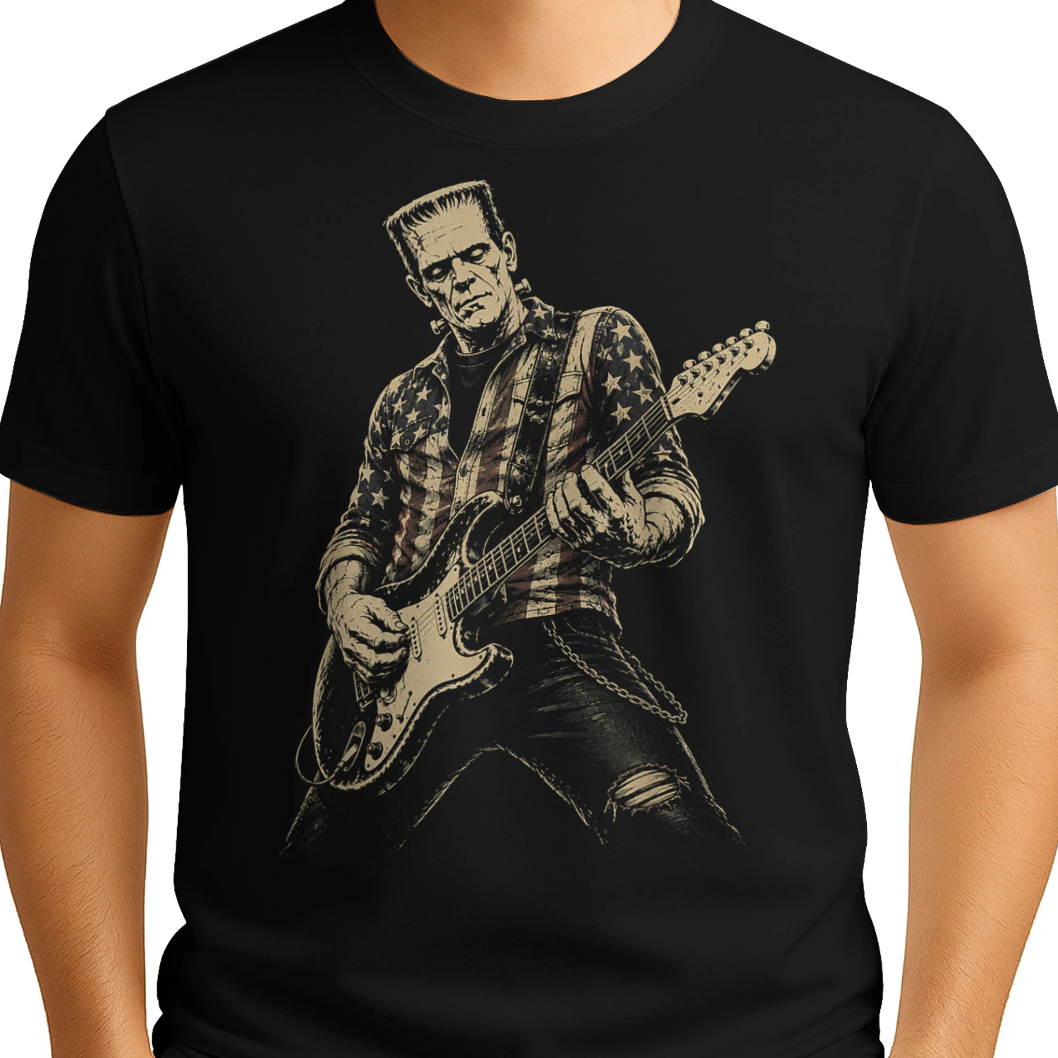 Guitar Lovers Halloween Horror Frankenstein