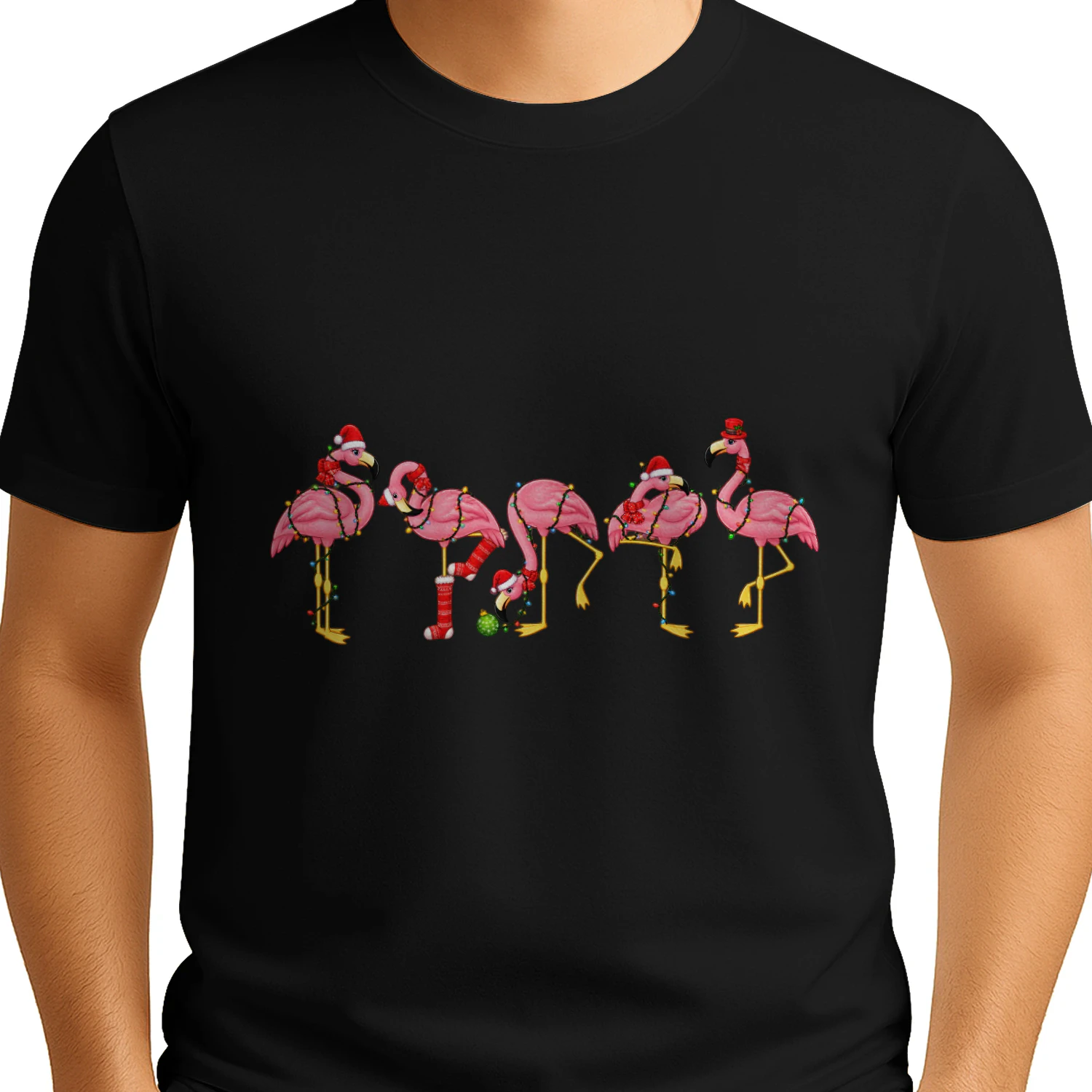 Festive Flamingo Holiday Parade