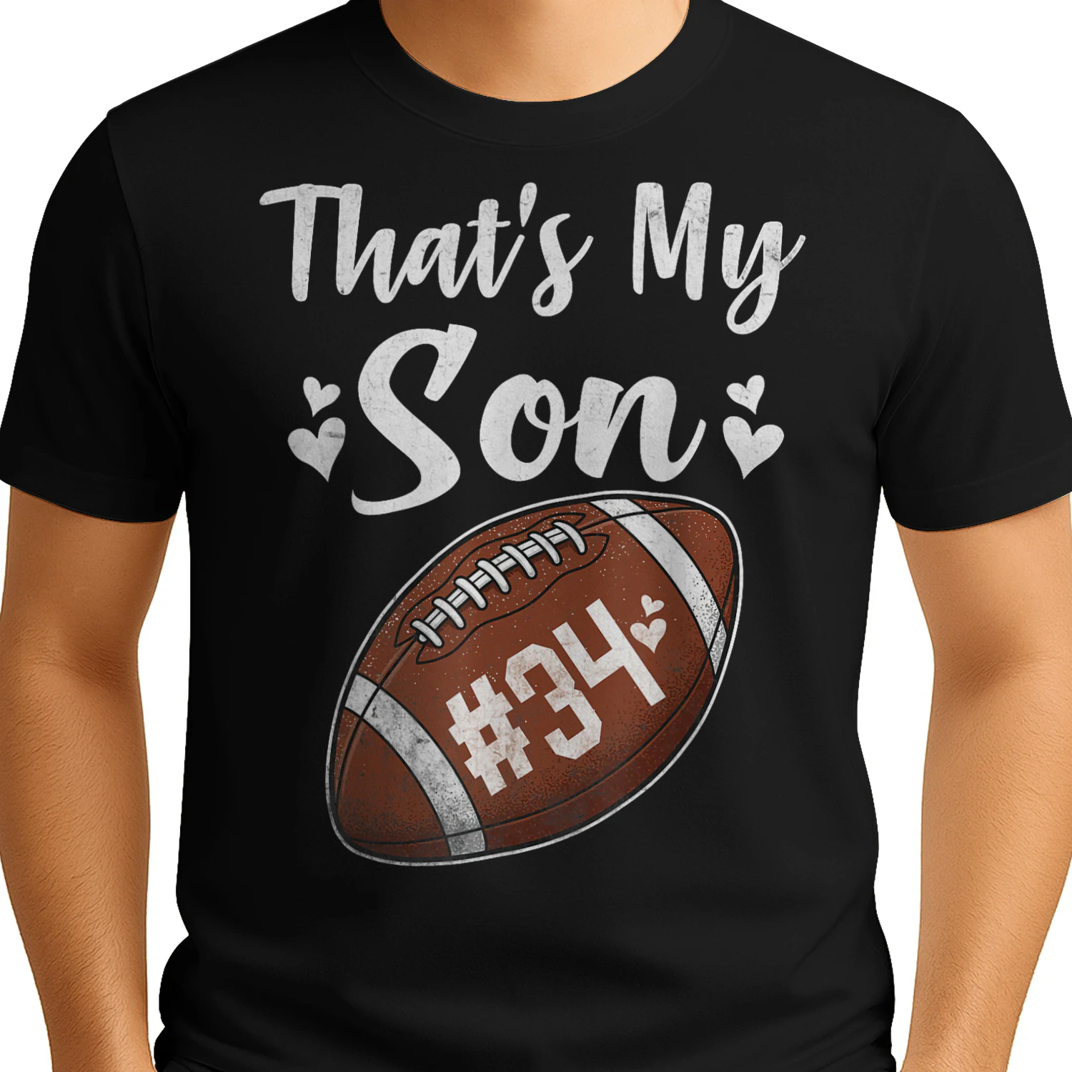 Football Jersey Number 34 That's My Son Football