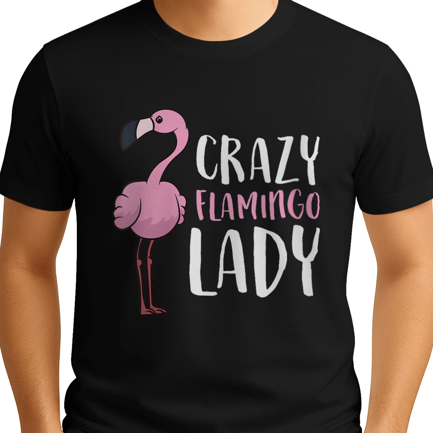 Womens Women Love Flamingos Flamingo Girl Crazy Flamingo Lady V-Neck