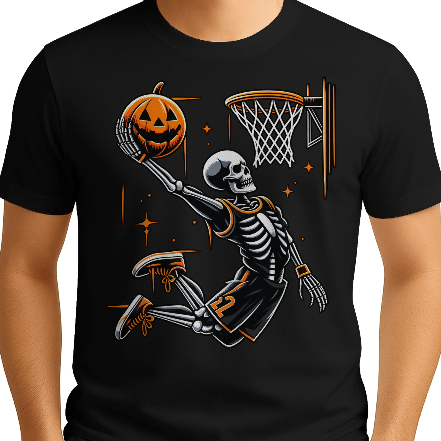 Halloween Skeleton Pumpkin Dunk