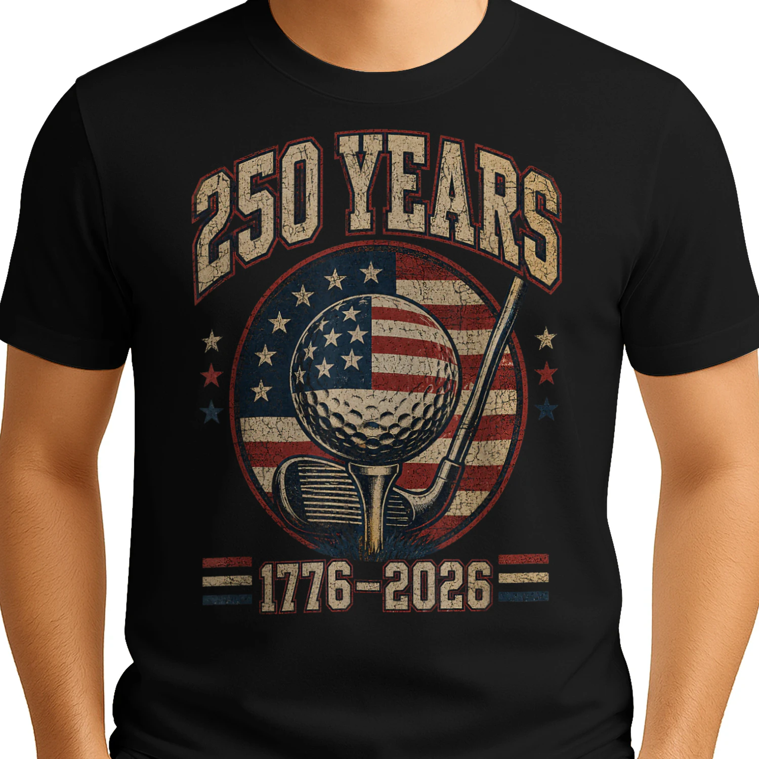 250th Anniversary 250 USA America Golf 1776 2026 Patriotic