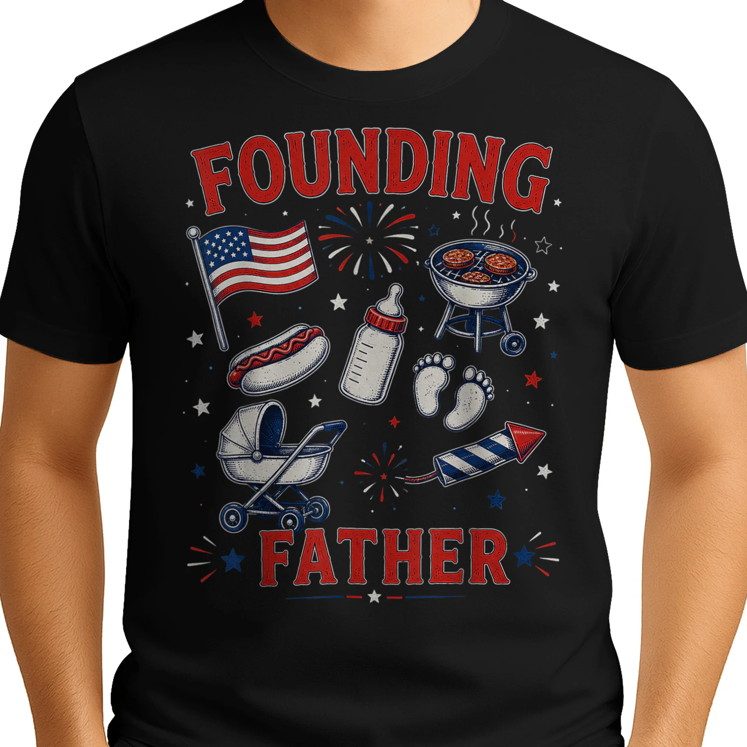 Fathers Day Pregnancy Announcement Baby Founding Fathers