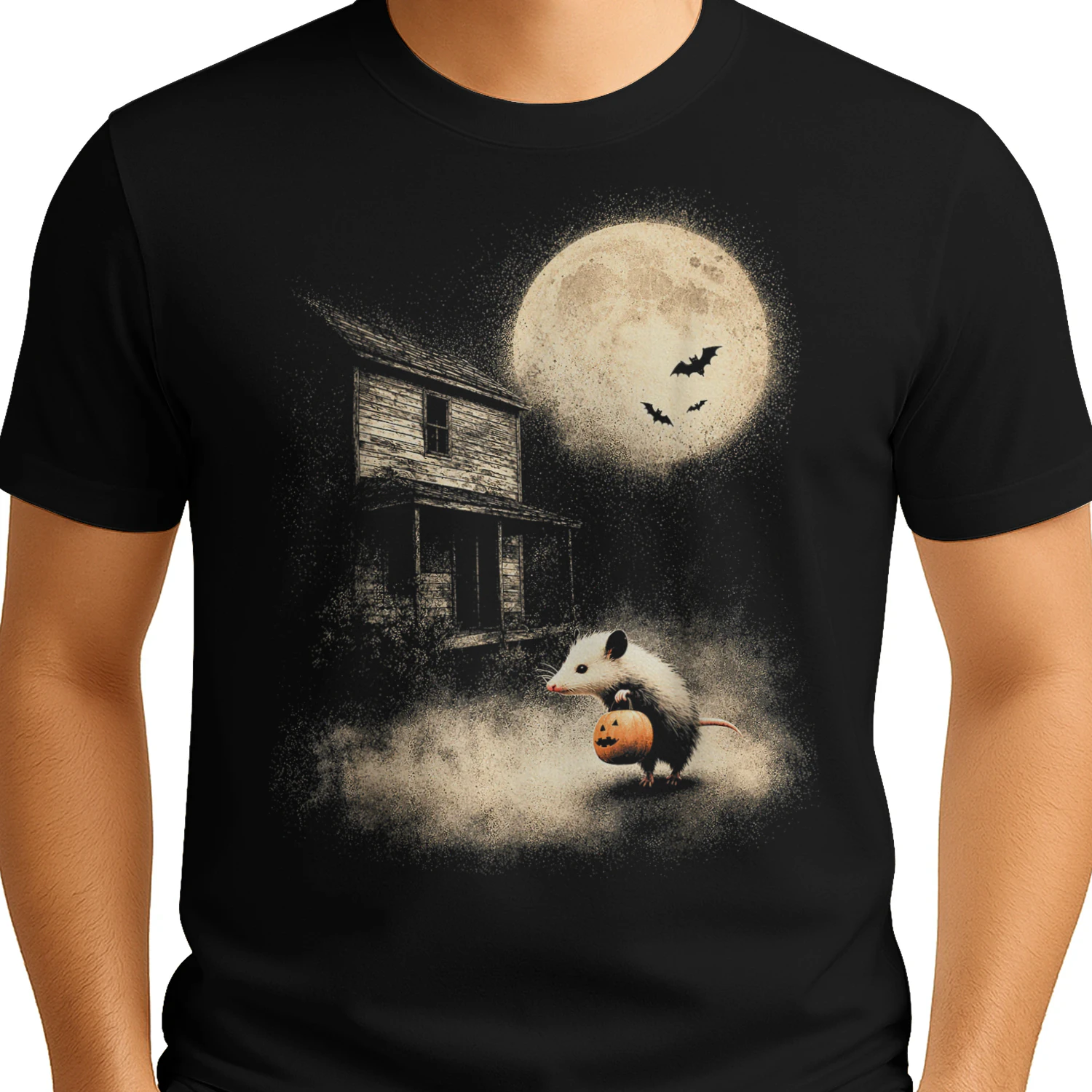 Vintage Opossum Halloween Cute Possum Pumpkin