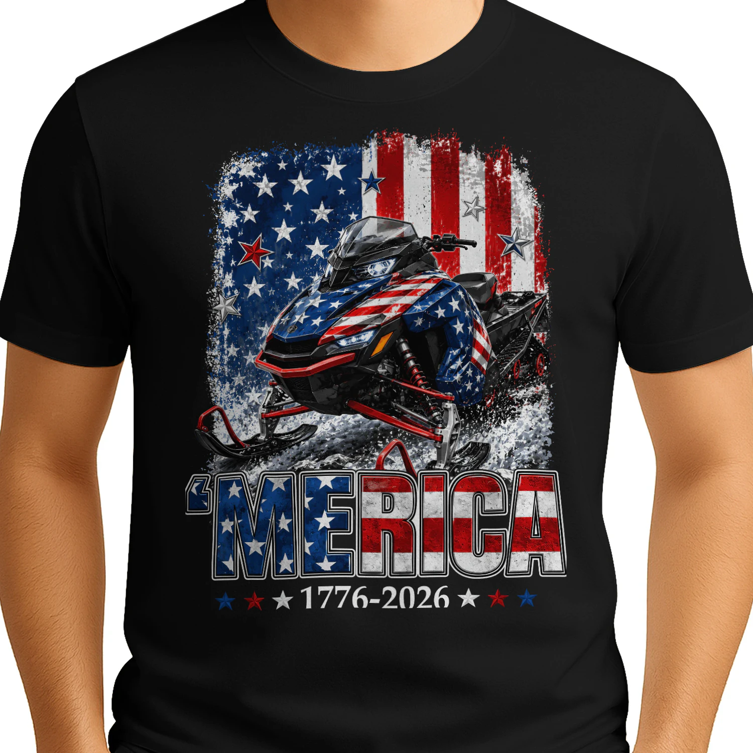Snowmobile Sled 'Merica 250 Year America