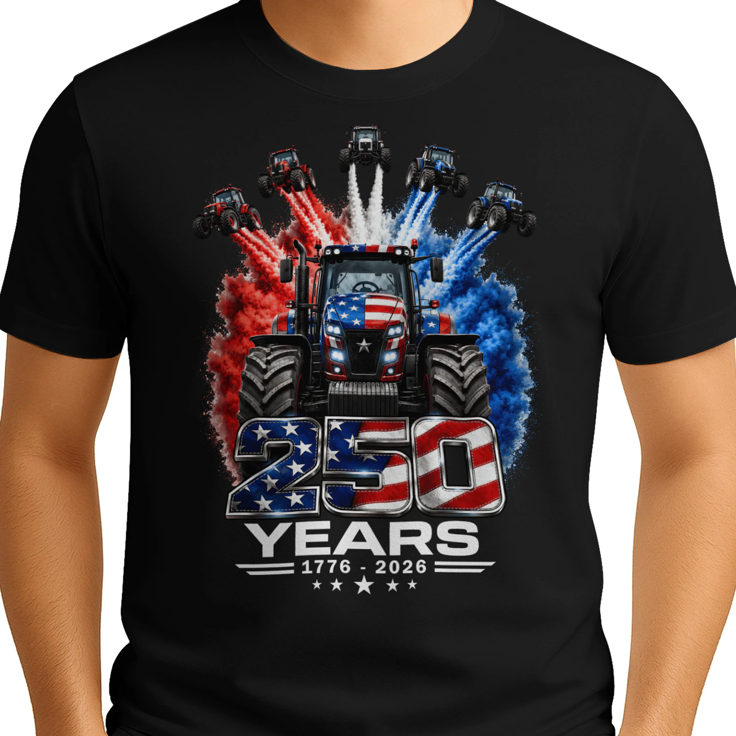 Tractor 250 Years US 1776 - 2026 Color