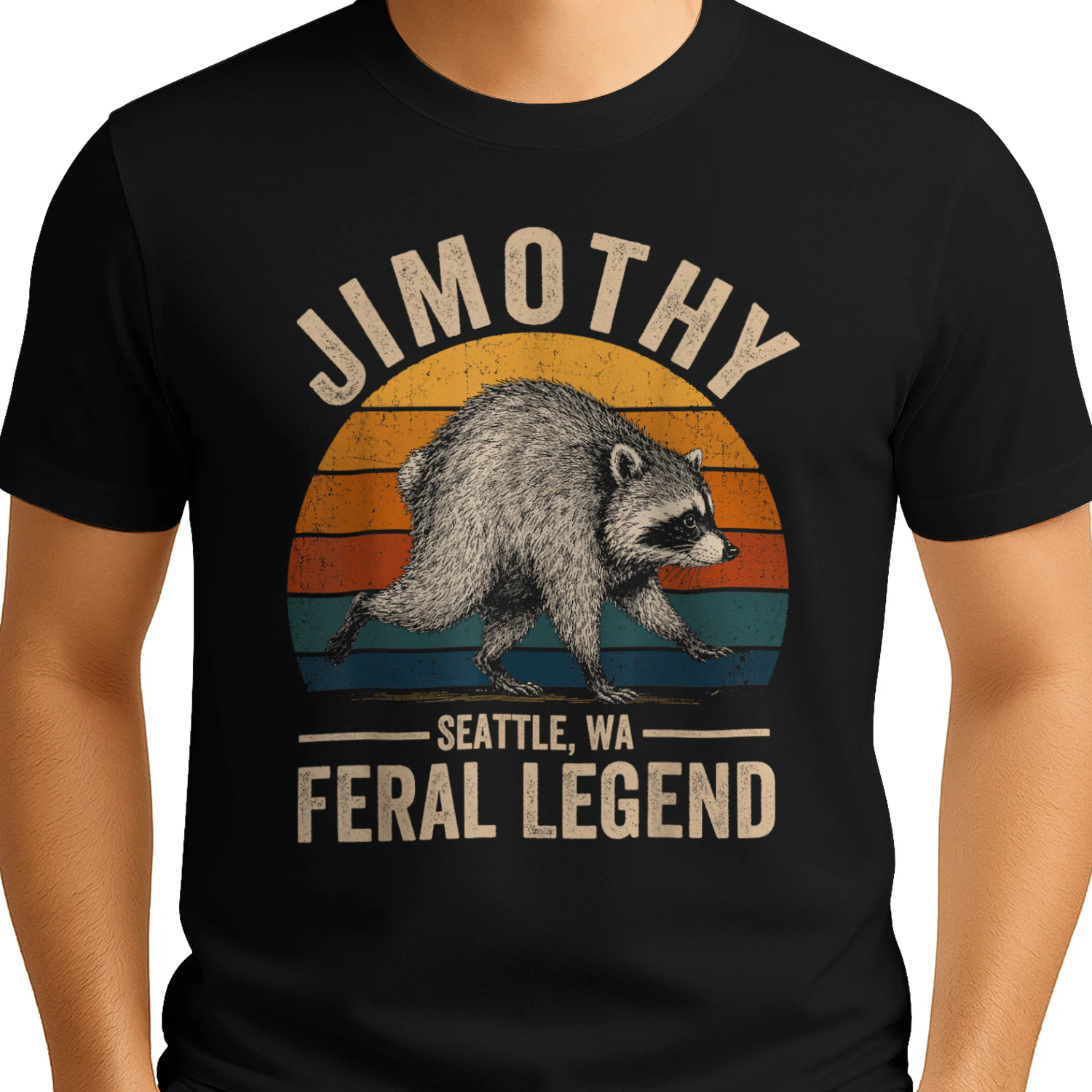 Jimothy Raccoon Seattle Feral Legend Meme Trendy