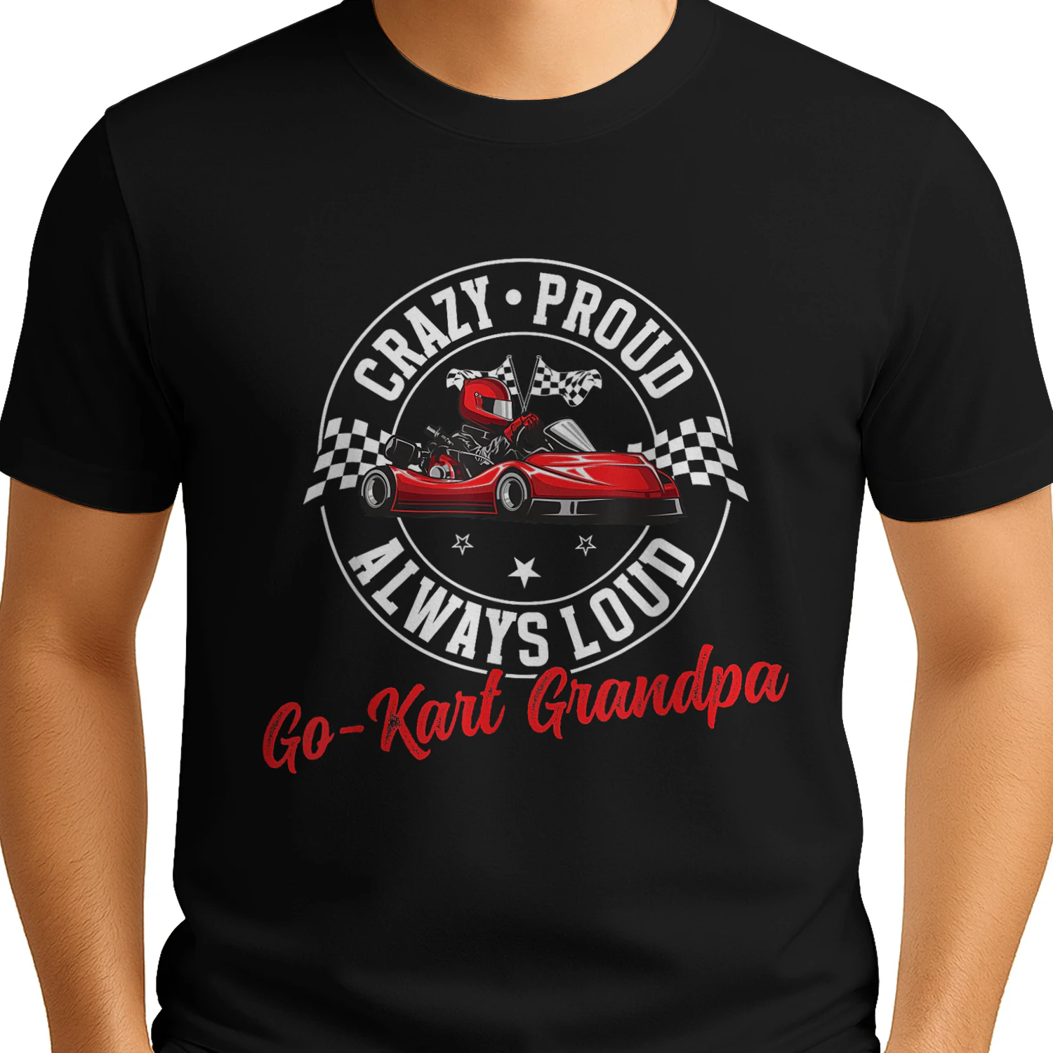 Crazy Proud Go Kart Grandpa Go Kart Racing
