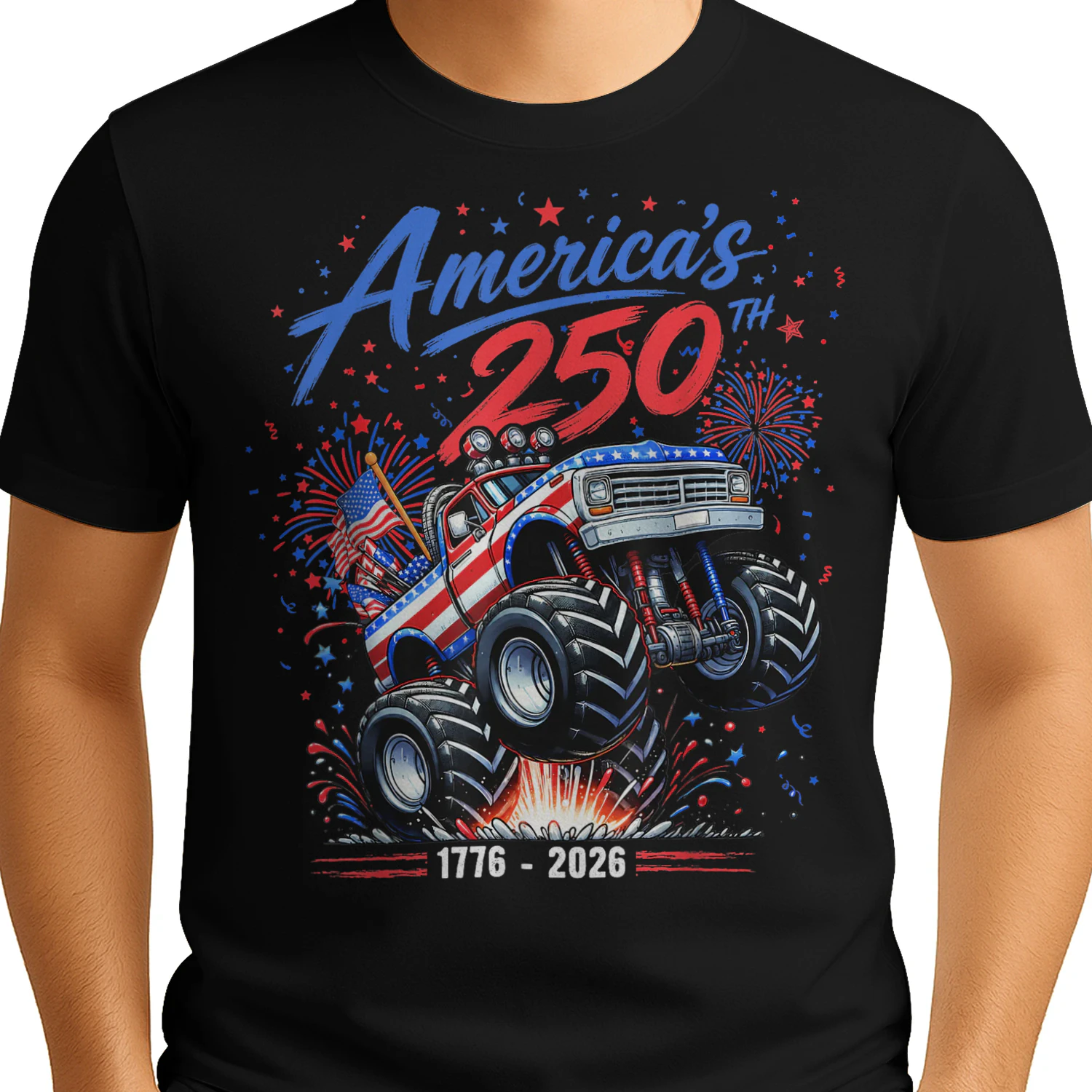America's 250th 1776 2026 Monster Truck 4th of July