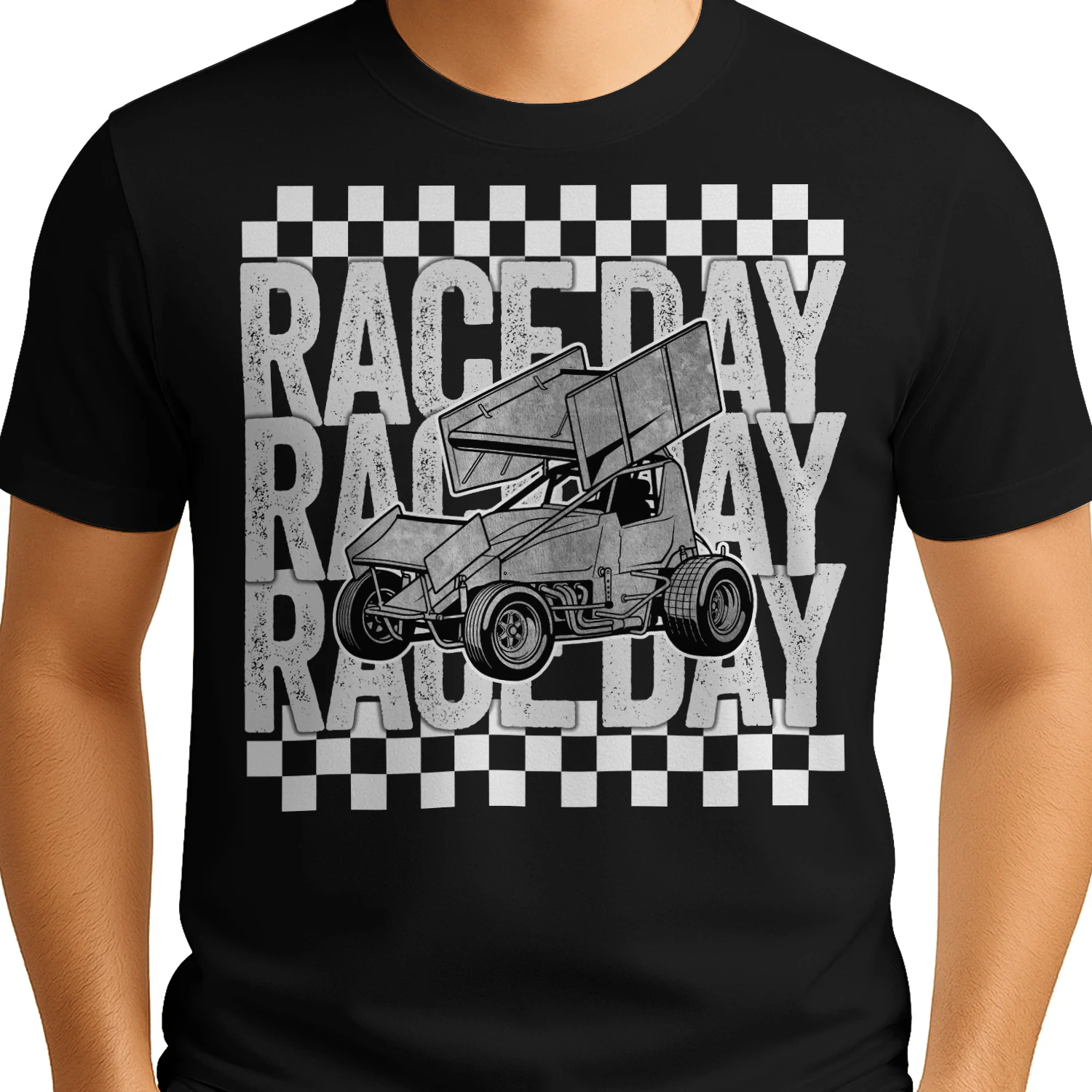 Dirt Track Racing Sprint Car Race Day