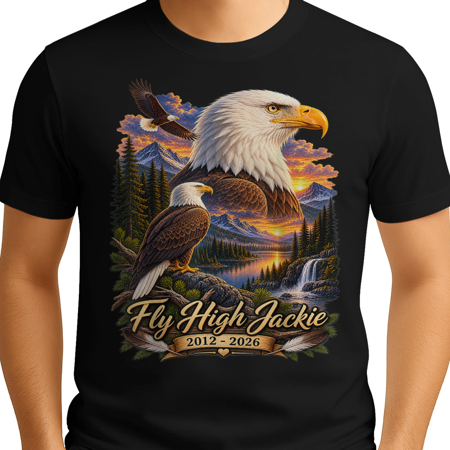 Fly High Jackie Jackie and Shadow Bald Eagle