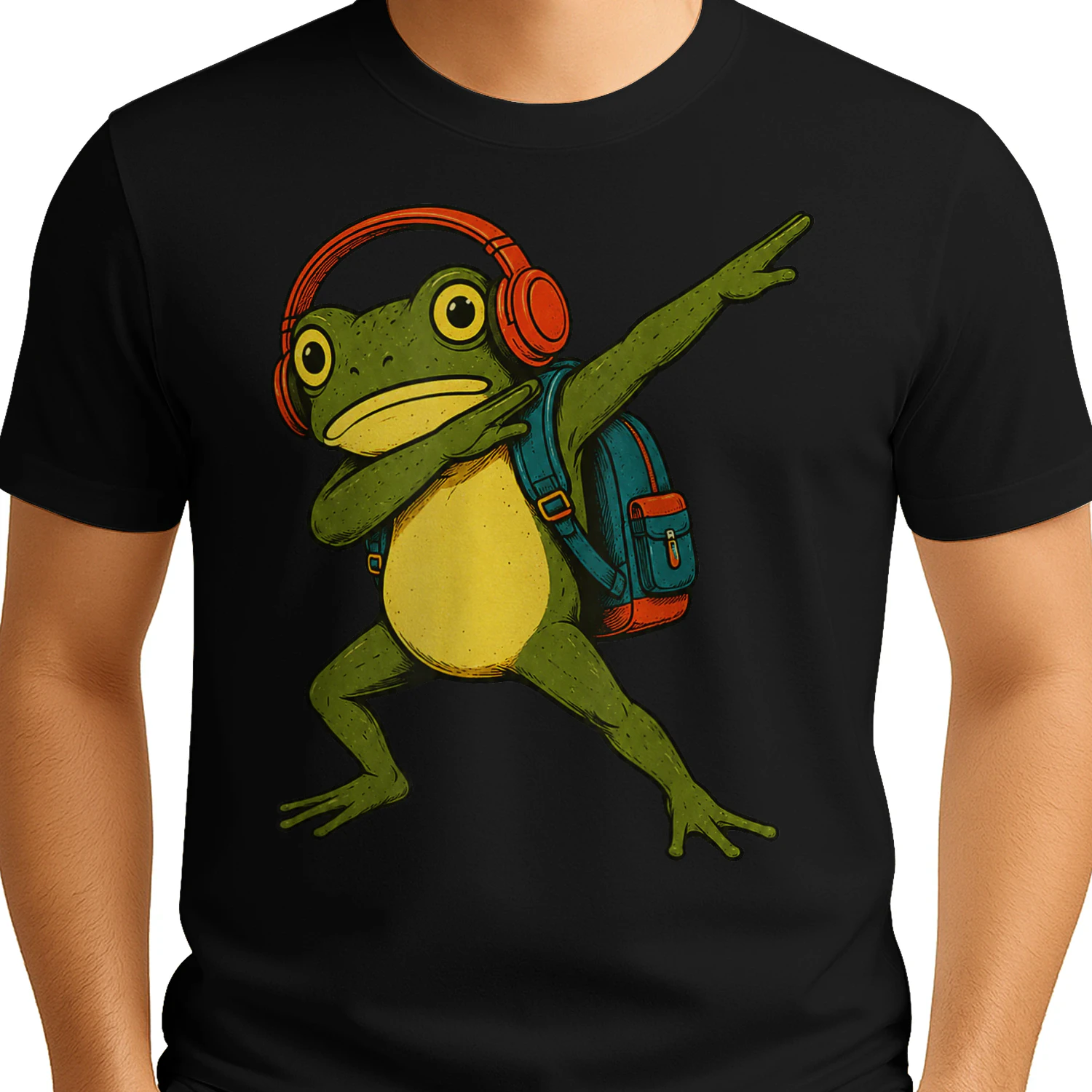 Funny Frog Back to School Girl Boy Kid First Day