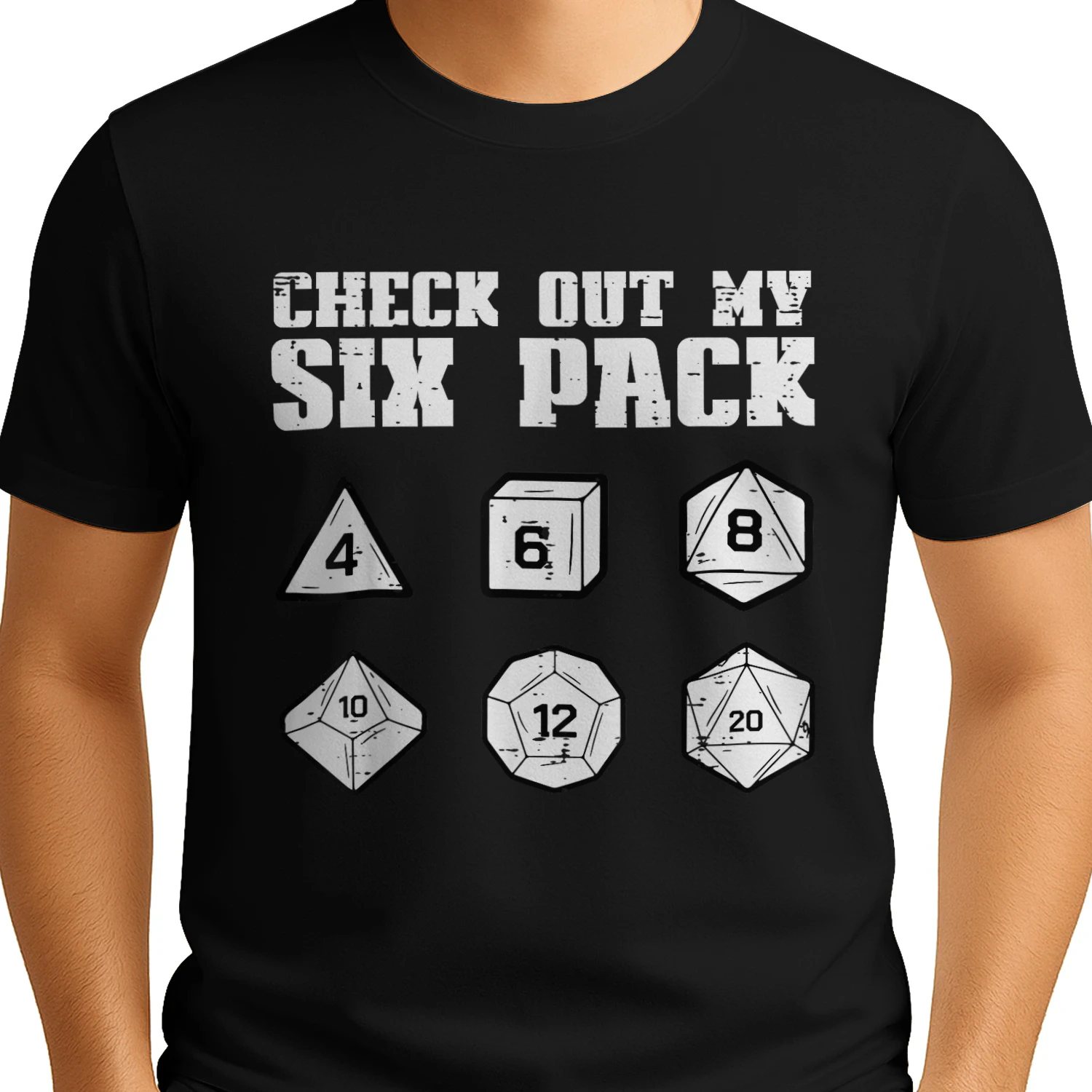RPG Check Out My 6 Pack Funny Gamer Men Boys