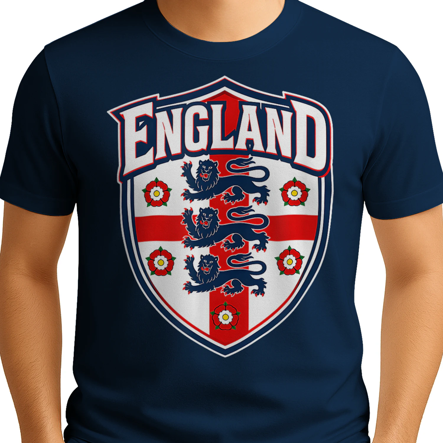 England Flag Vintage T-Shirts for Men Women Kids