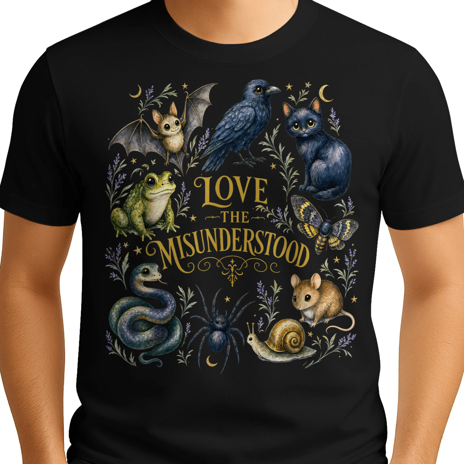 Love The Misunderstood Bat Raven Cat Snake Spider