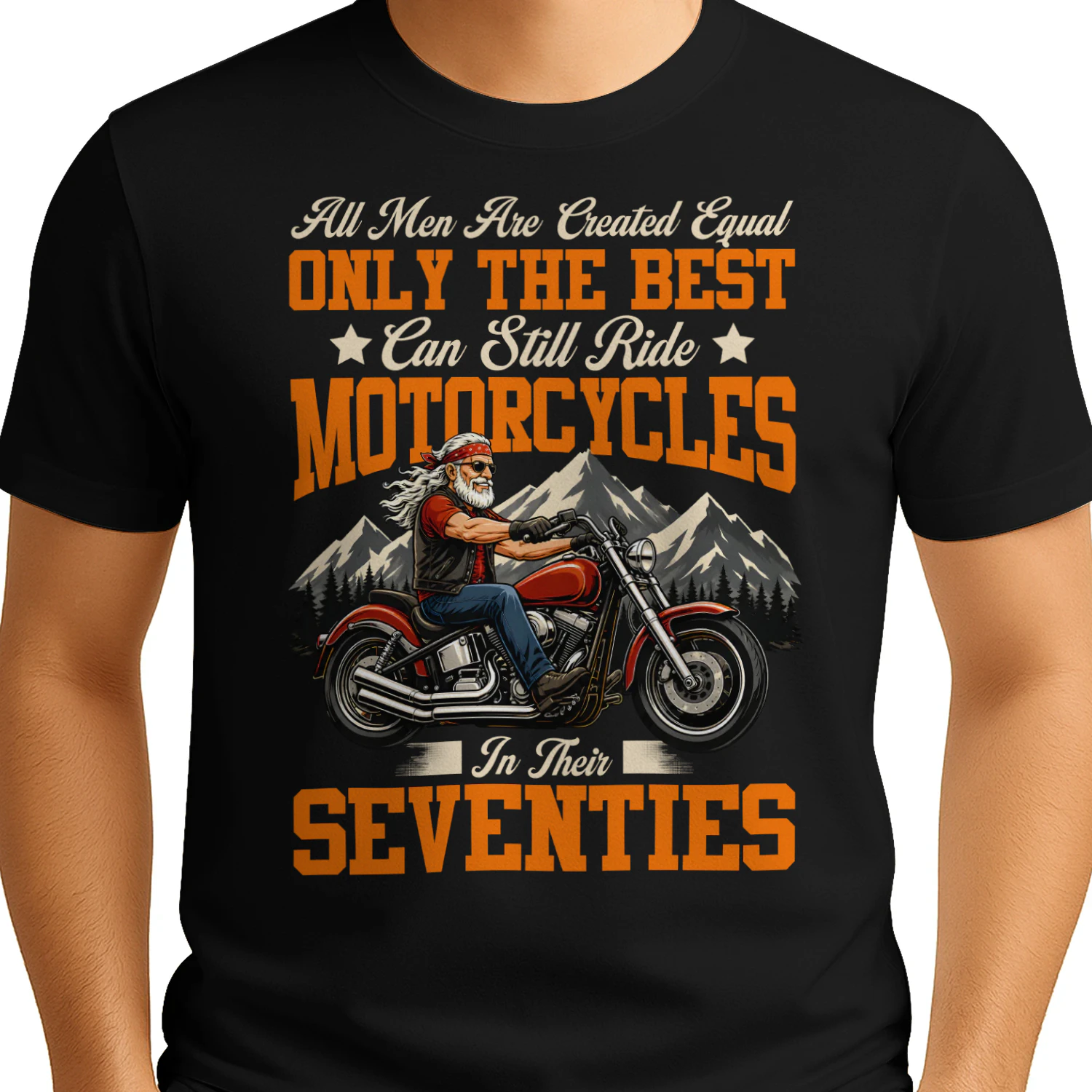 Motorcycle Biker All Men Are Created Equal