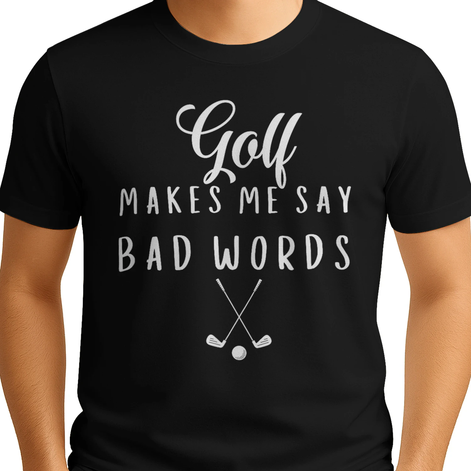 Funny Golf Makes Me Say Bad Words Golf Players Men amp Women