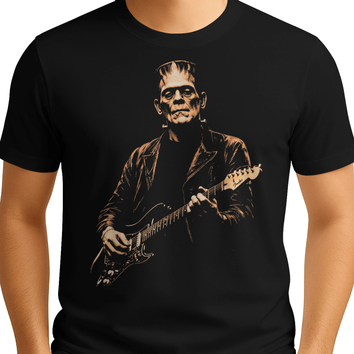 Frankenstein Playing Guitar Funny Halloween