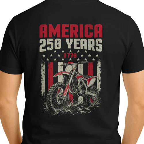 Dirt Bike Motocross America 250 Years 1776
