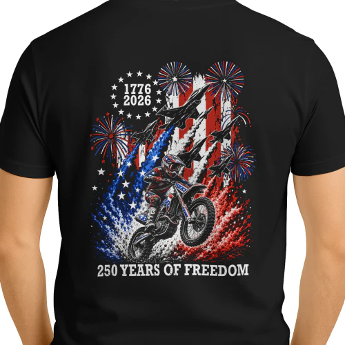 Dirt Bike Motocross 250 Years Of Freedom 1776
