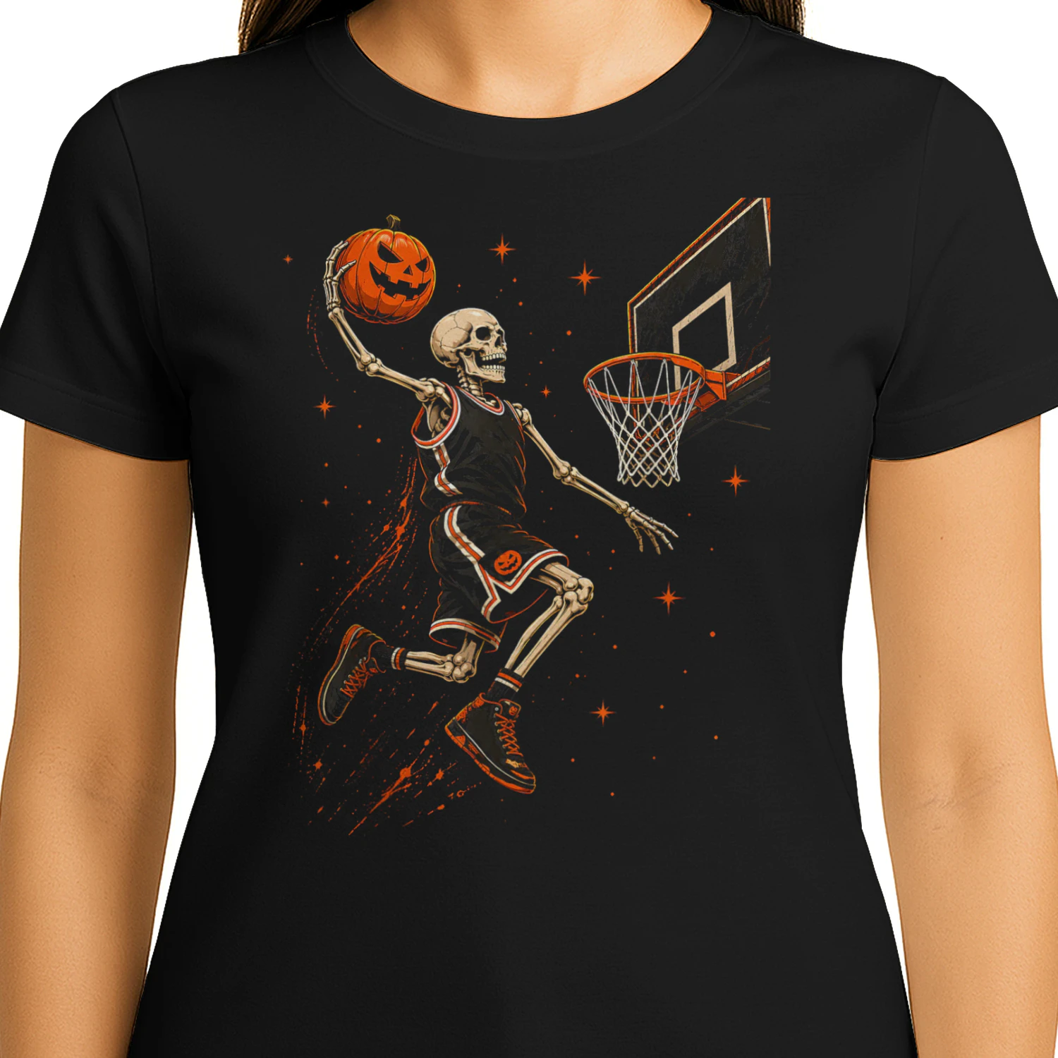 Skeleton Basketball Player Men Boys Scary for