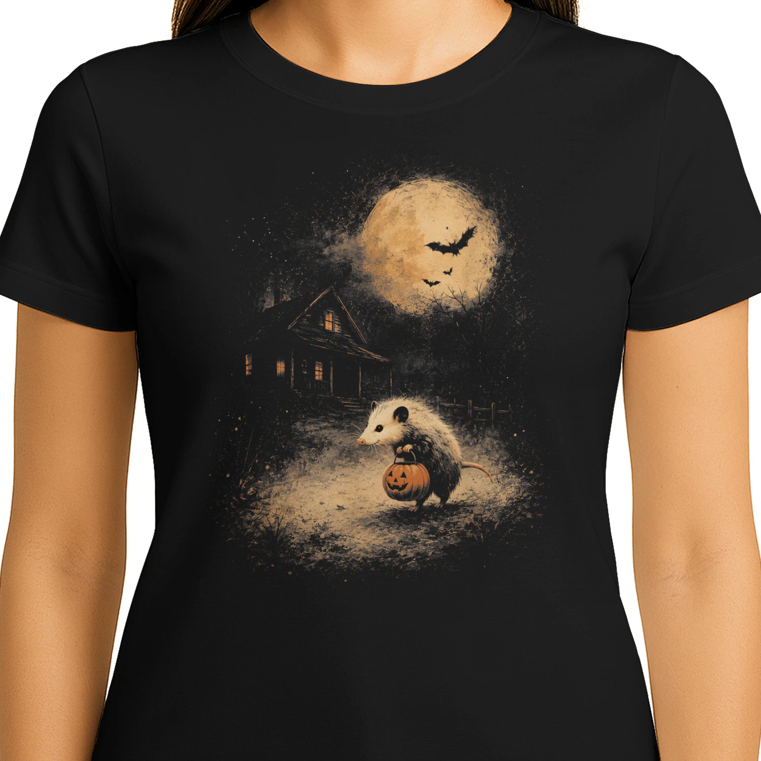 Vintage Opossum Halloween Funny Possum Pumpkin