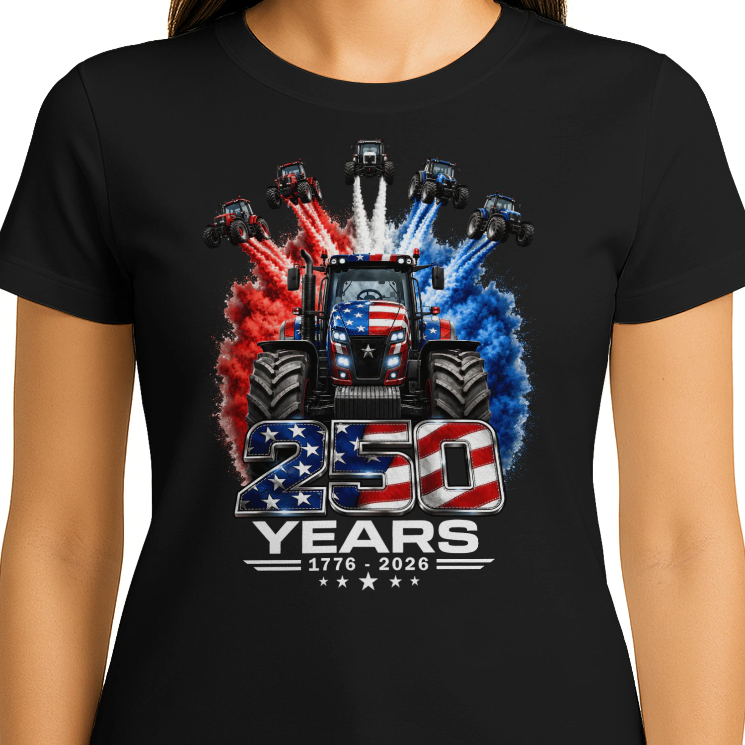 Tractor 250 Years US 1776 - 2026 Color
