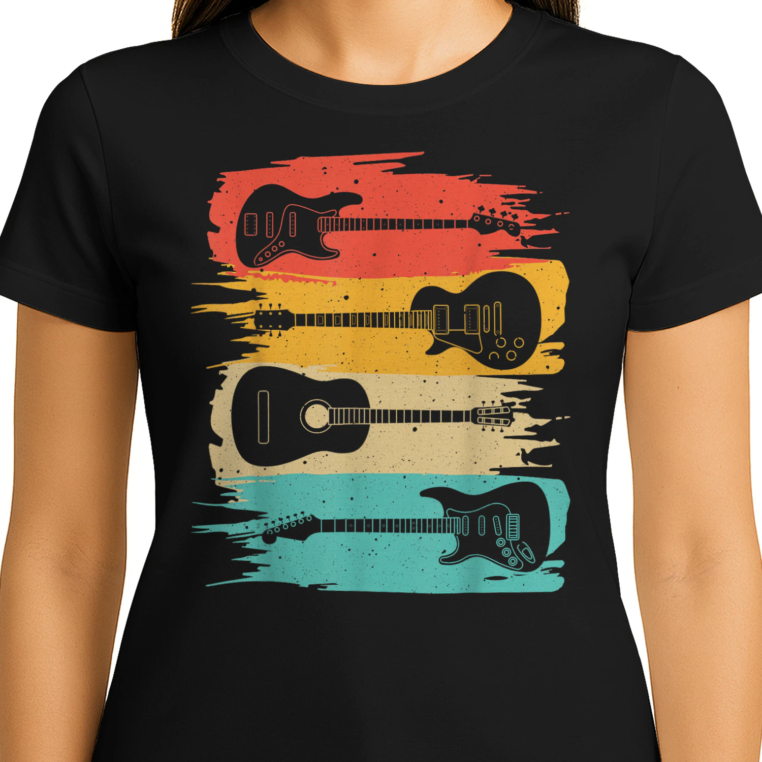 Vintage Guitar Gift for Men Women Music Band Guitarist Stuff