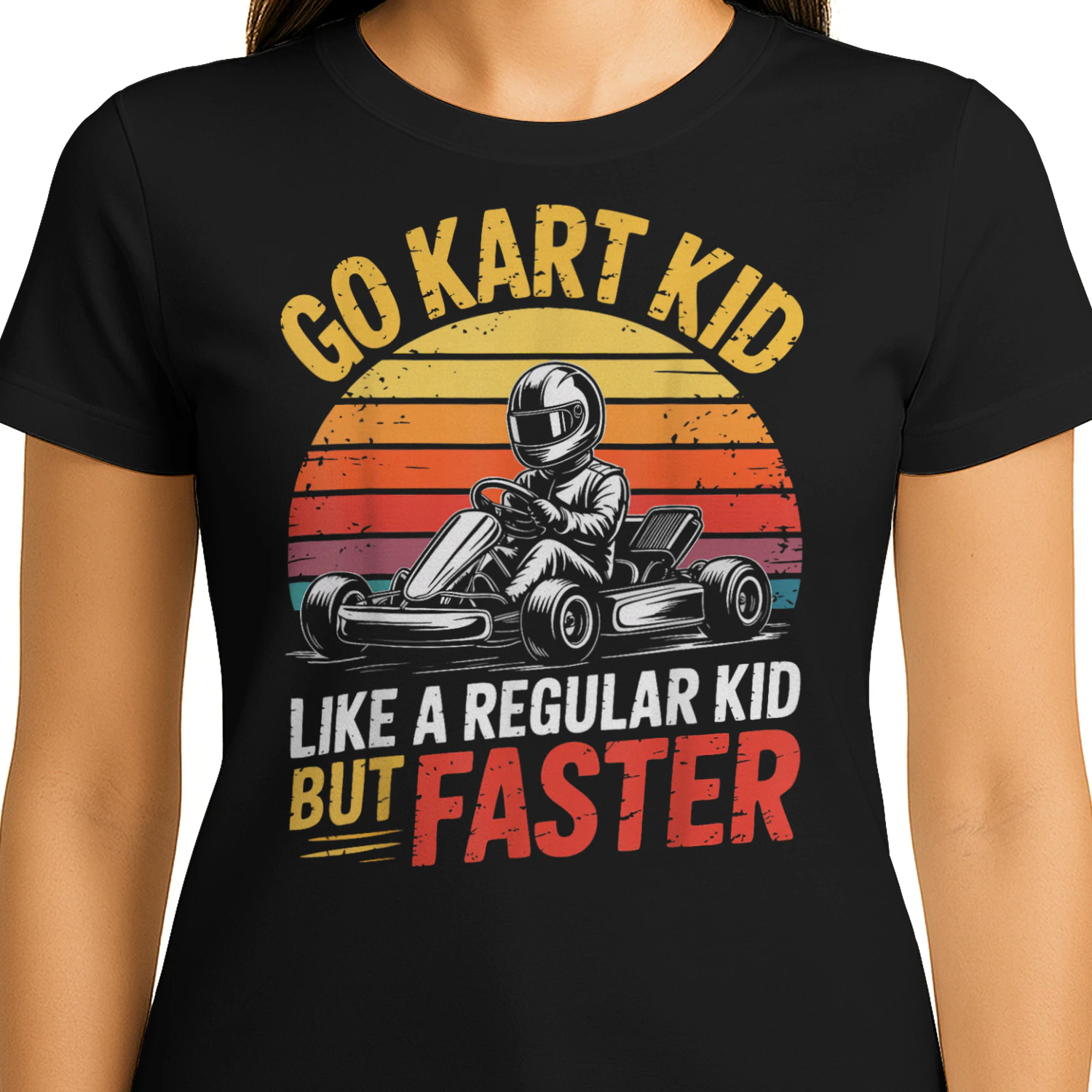 Go Kart Kid Racer Child Racing Driver