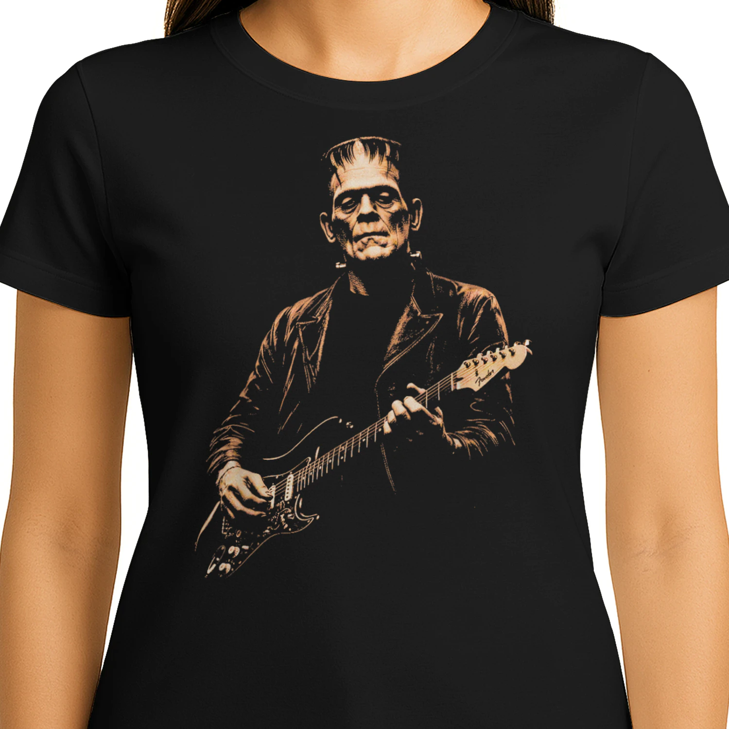 Frankenstein Playing Guitar Funny Halloween