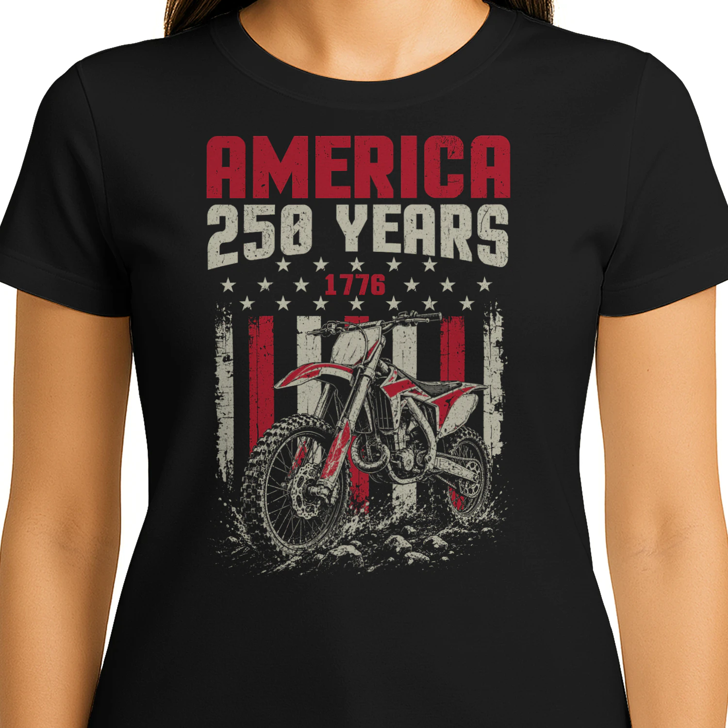 Dirt Bike Motocross America 250 Years 1776