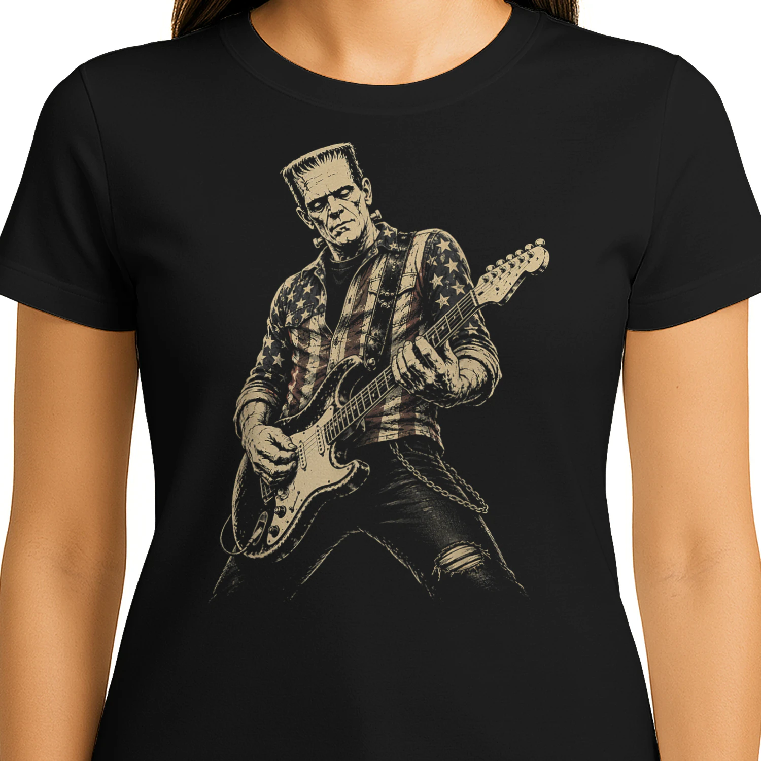 Guitar Lovers Halloween Horror Frankenstein