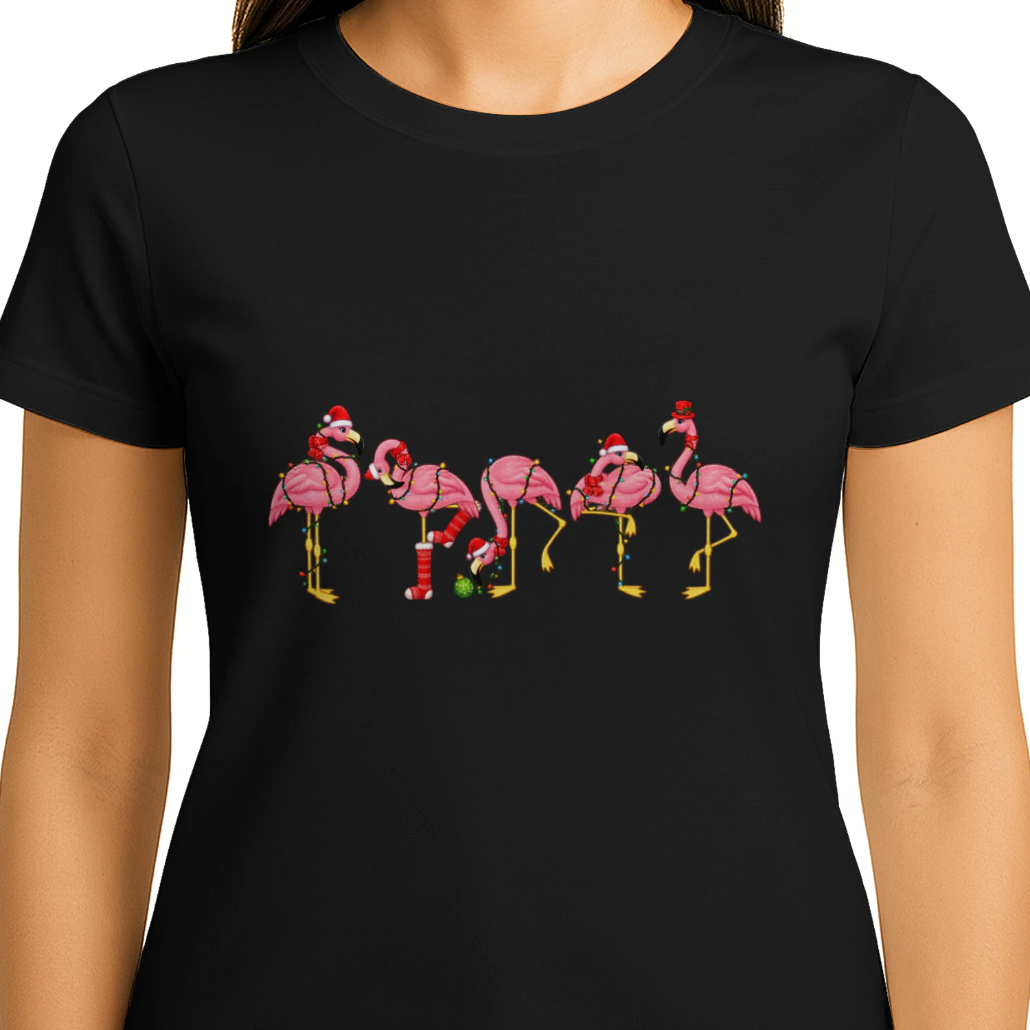 Festive Flamingo Holiday Parade