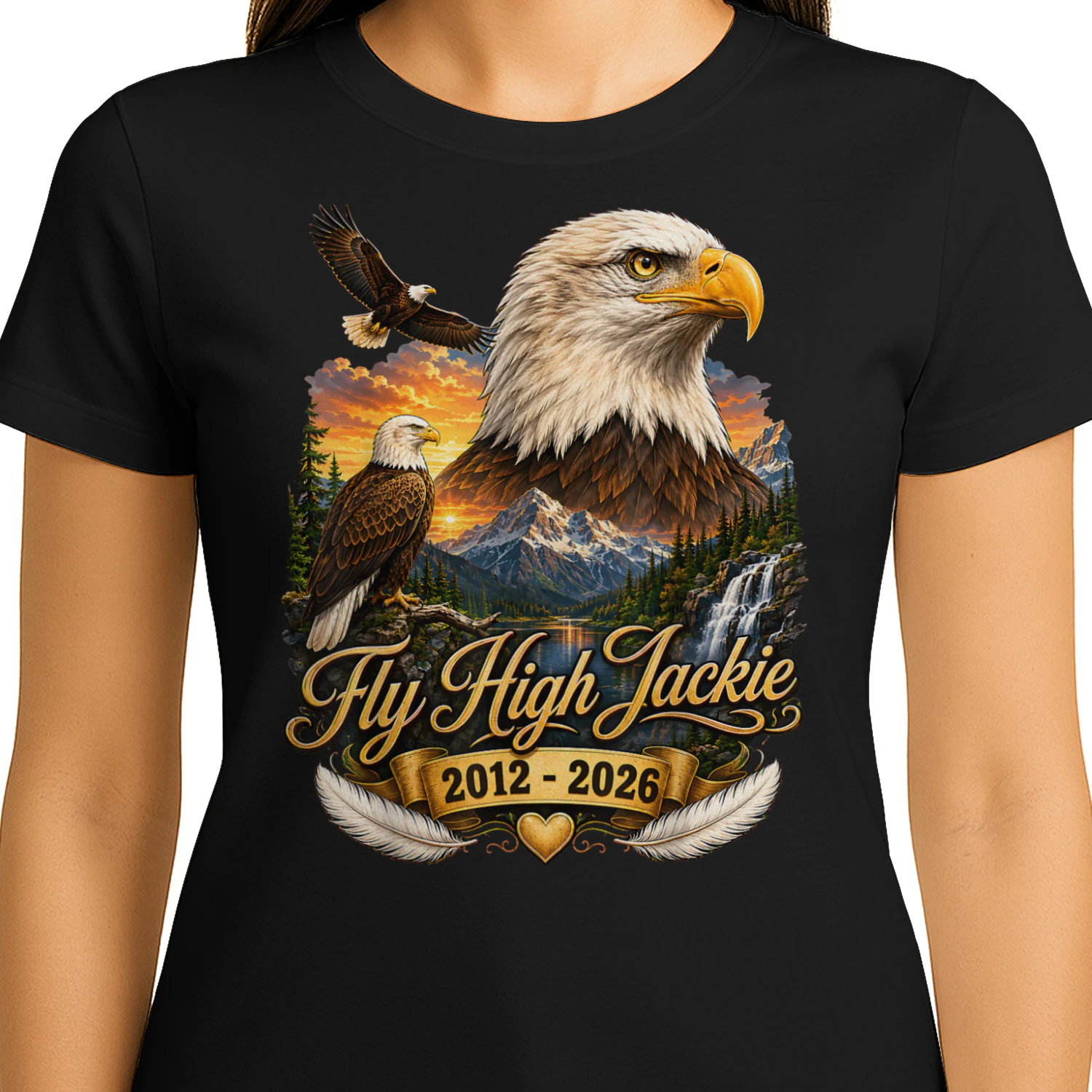 Fly High Jackie Jackie and Shadow Bald Eagle