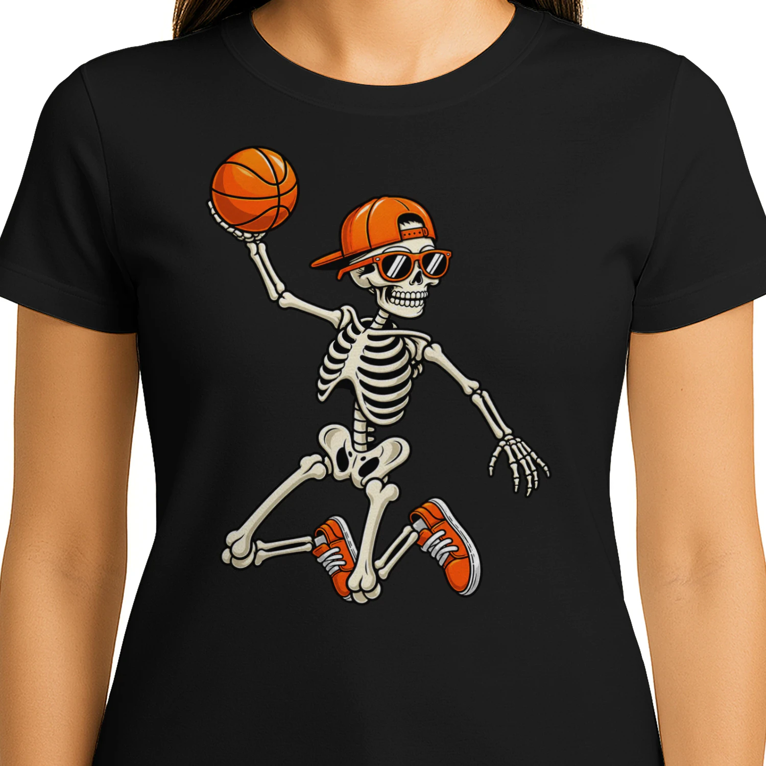 Cool Skeleton Basketball Dunk