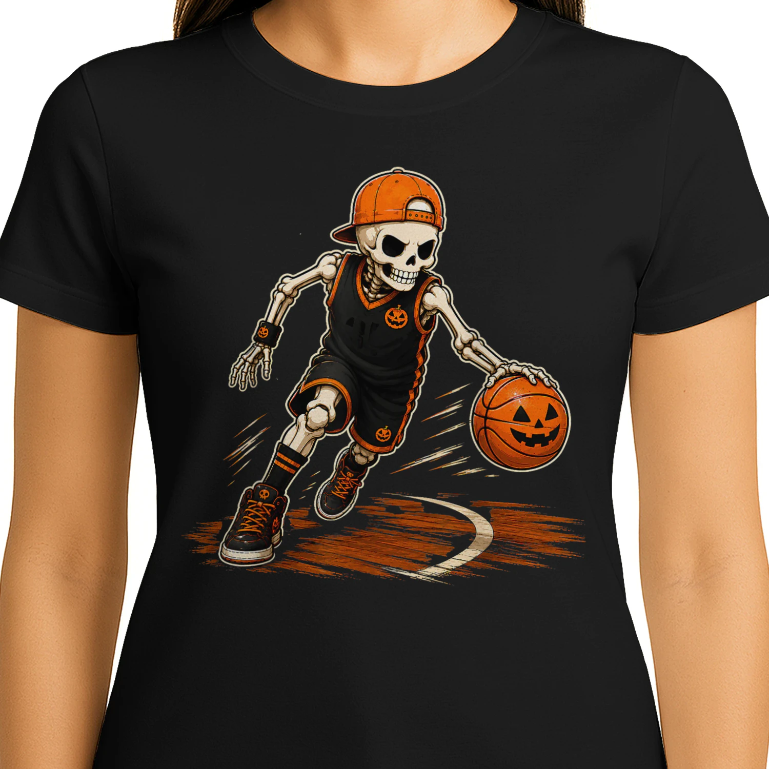 Halloween Skeleton Basketball Player Costume