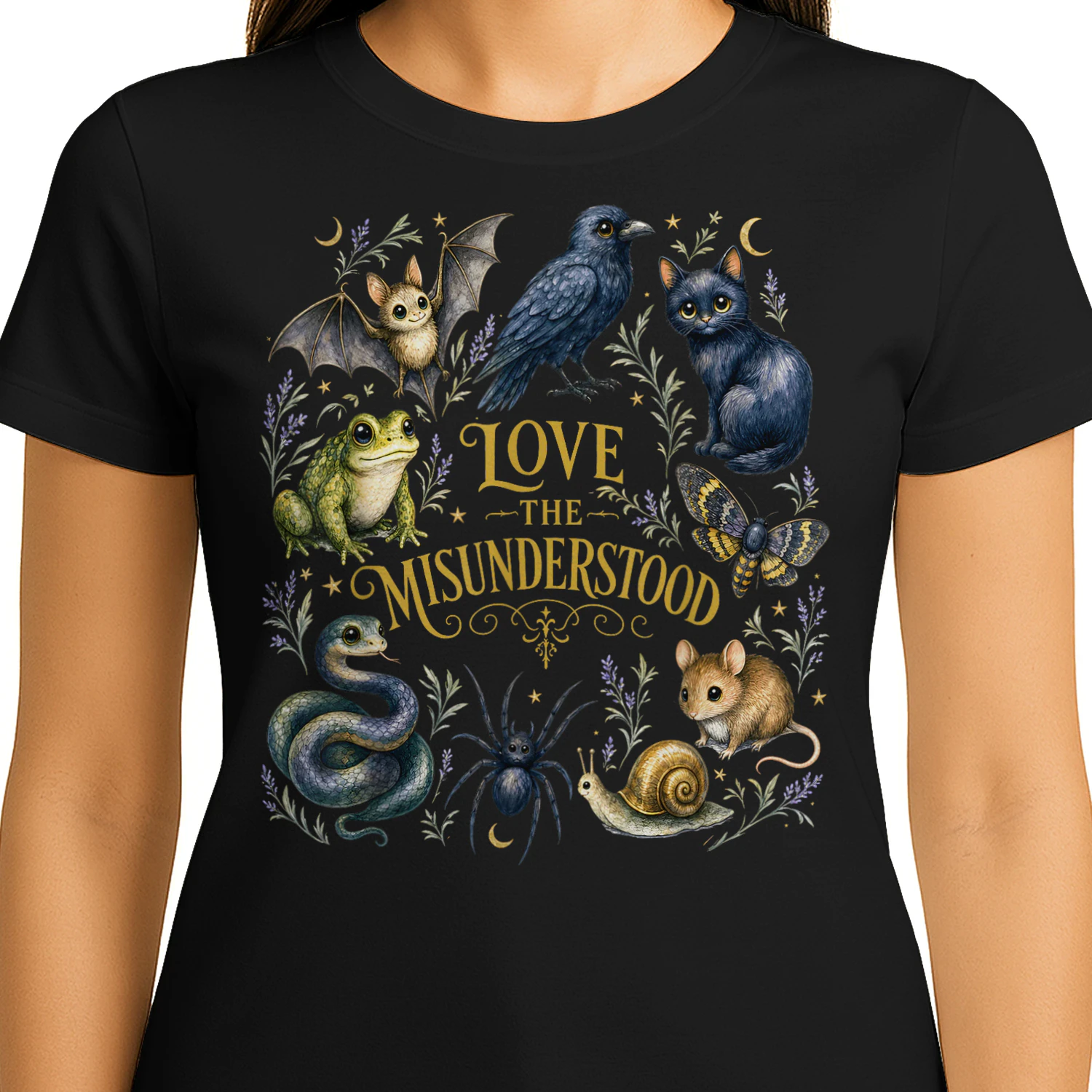 Love The Misunderstood Bat Raven Cat Snake Spider