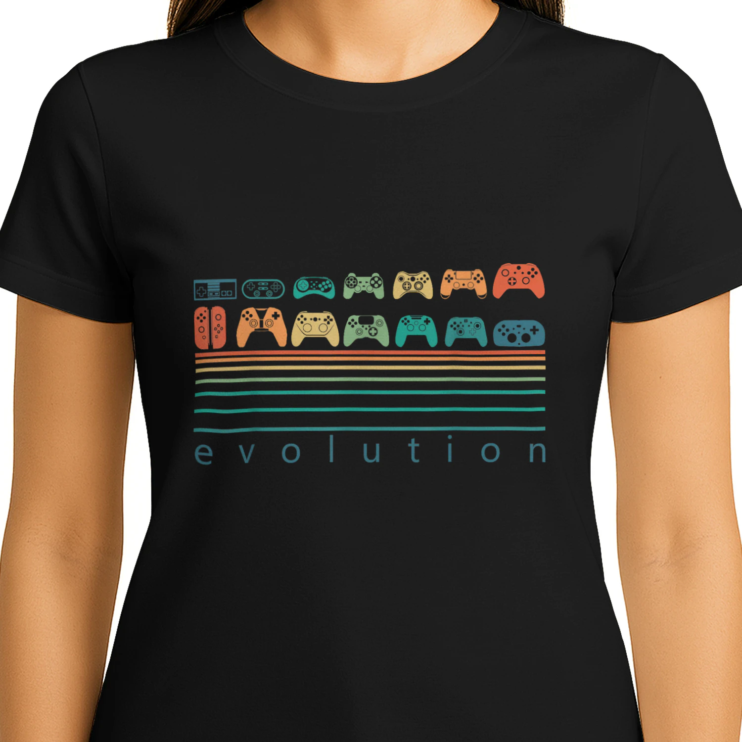 Video Game Controller Evolution 80s 90s Retro Gaming Gamer