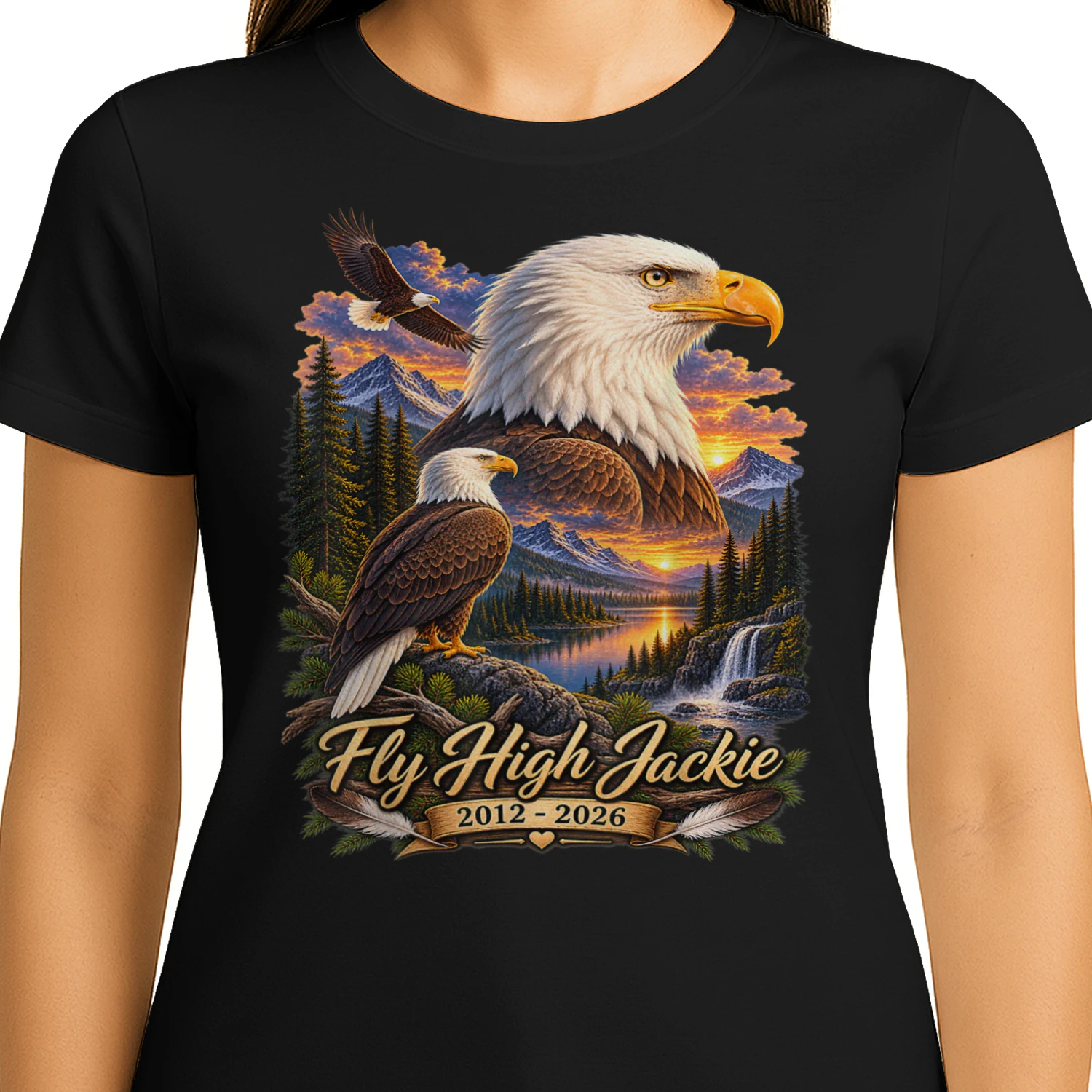 Fly High Jackie Jackie and Shadow Bald Eagle