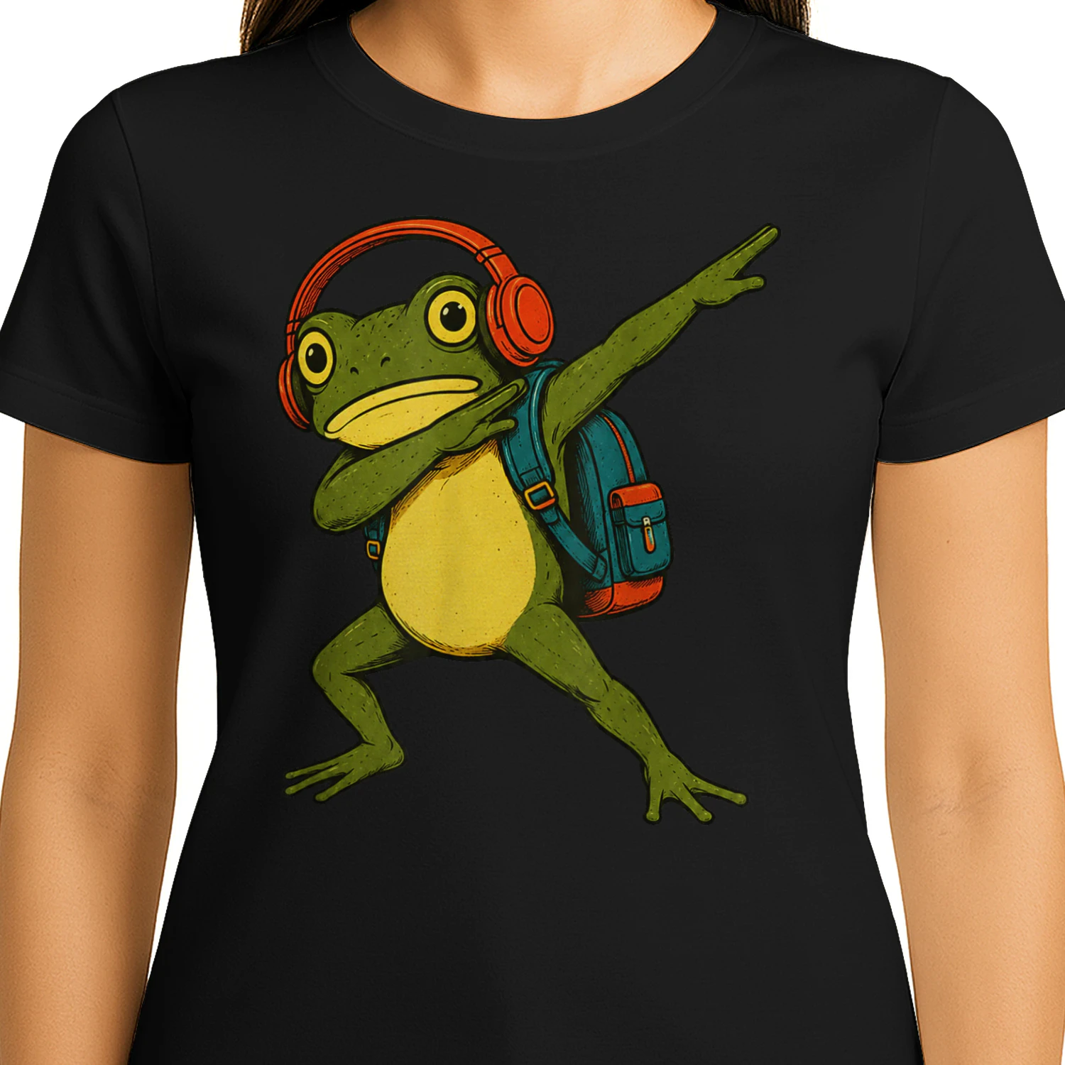 Funny Frog Back to School Girl Boy Kid First Day